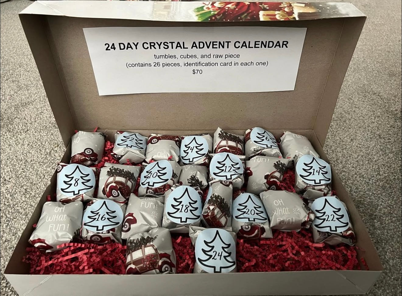 PRE ORDER 24 day tumble advent calendar