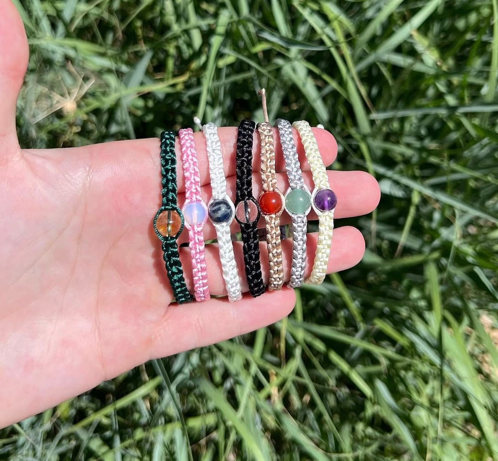Adjustable crystal bracelets