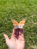 Honey calcite butterflies