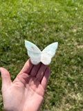 Pistachio calcite butterfly