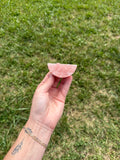 Rose calcite fruit slice