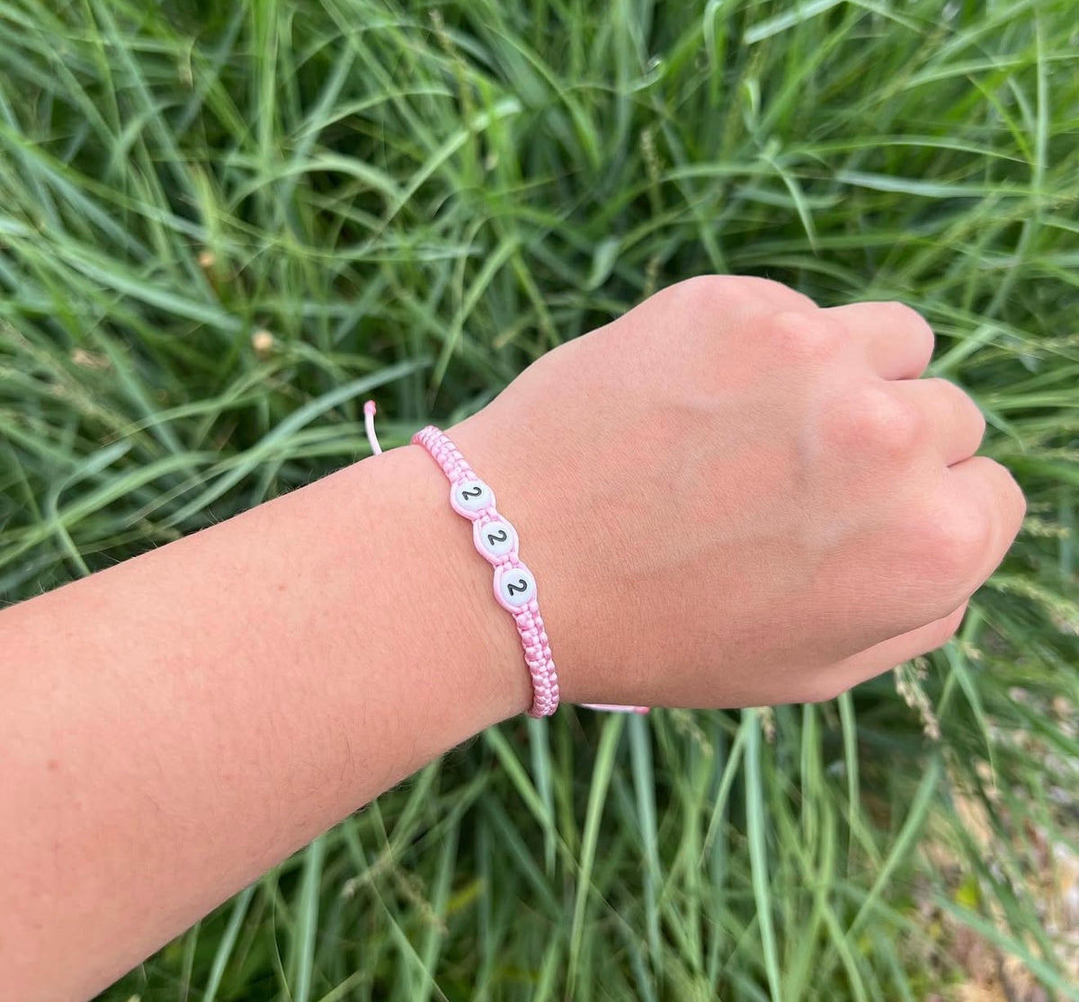 Angel number adjustable bracelet