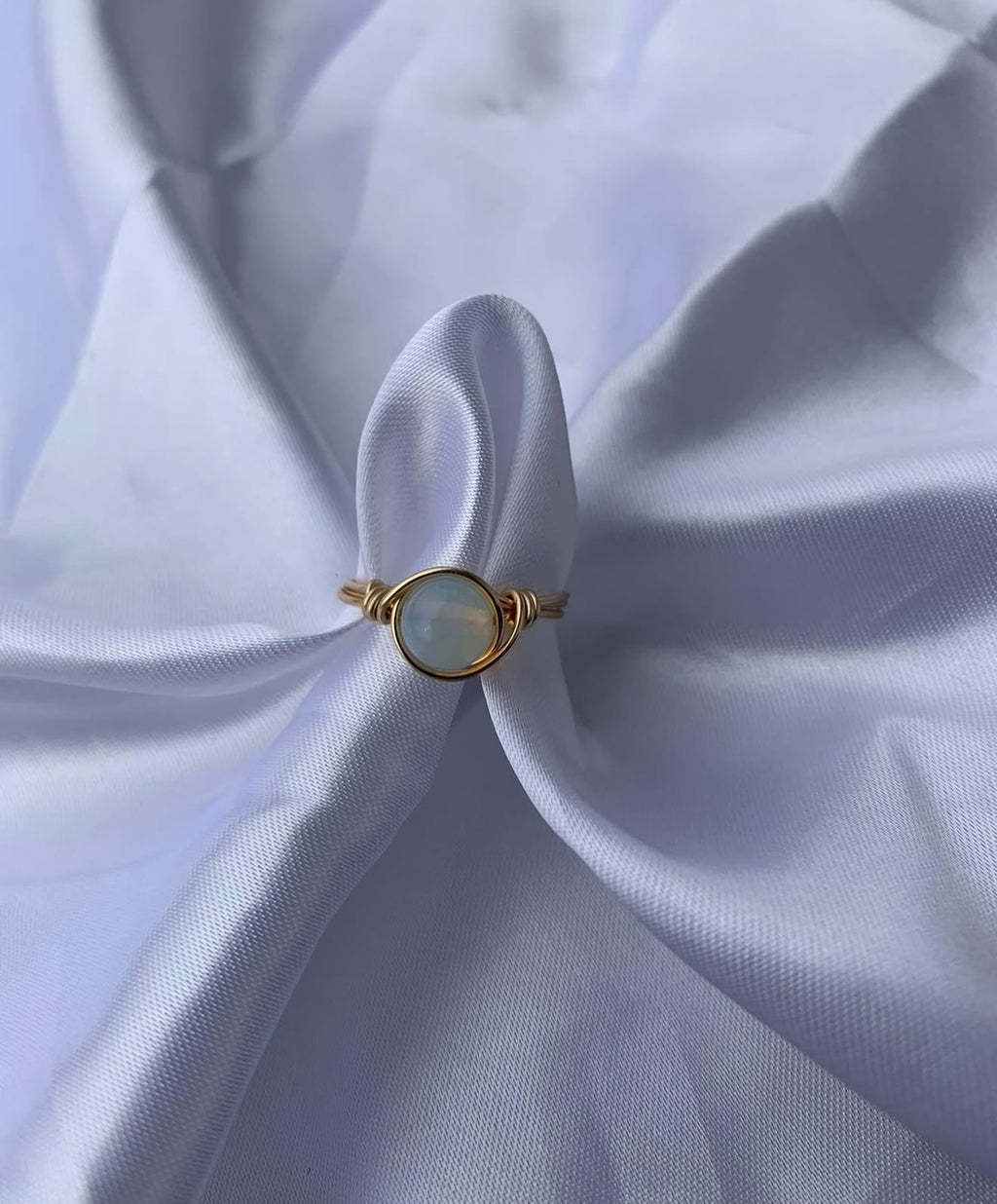 Round crystal ring 8mm