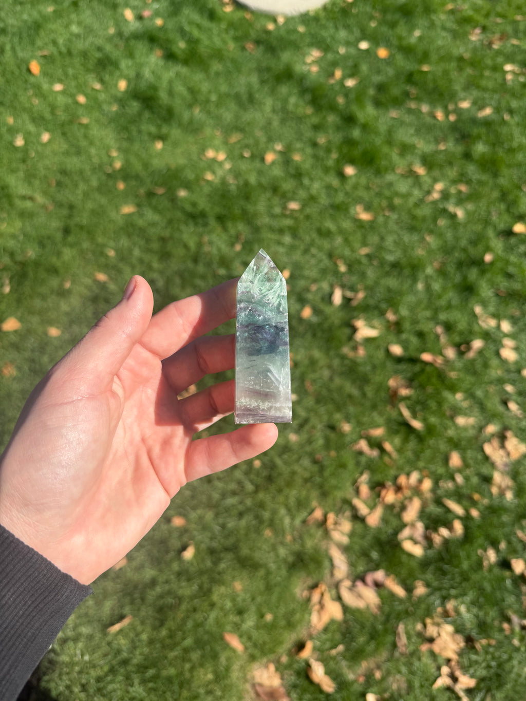 Feather fluorite tower