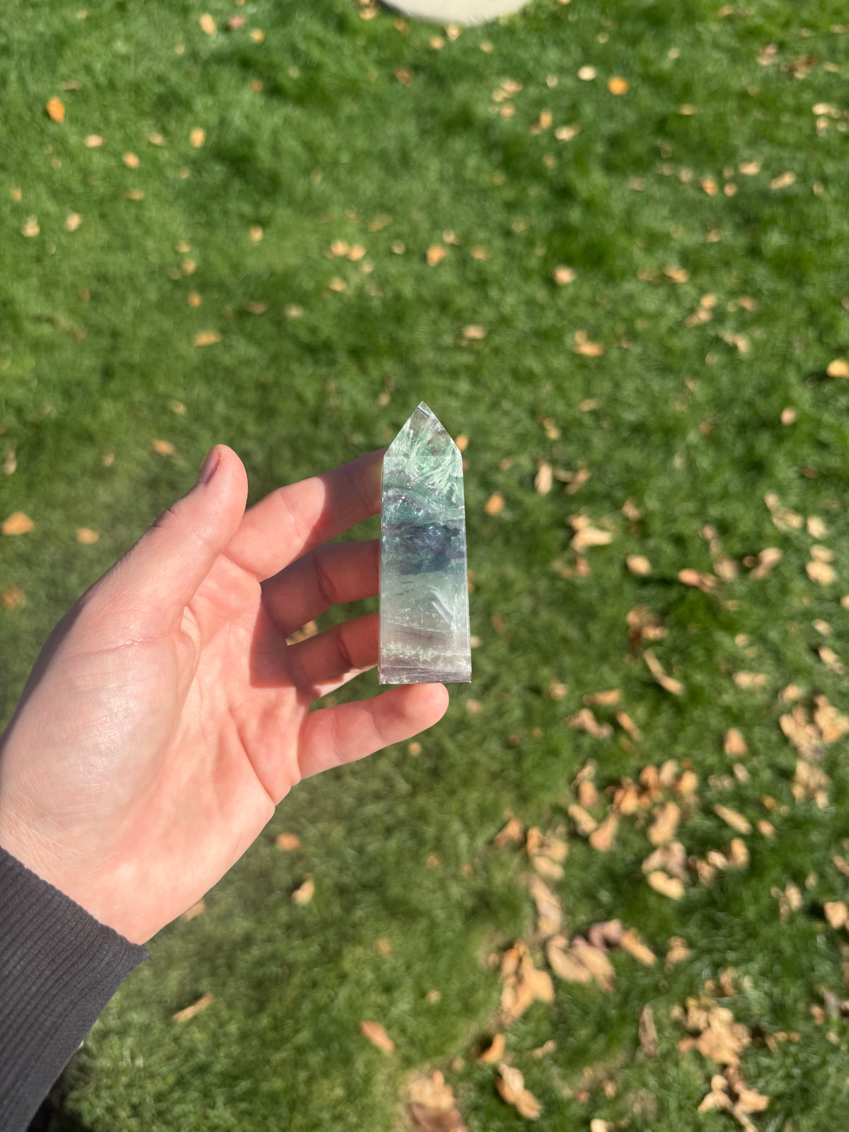 Feather fluorite tower