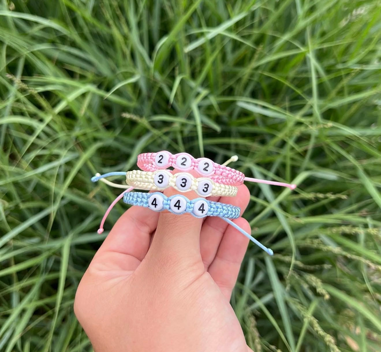 Angel number adjustable bracelet