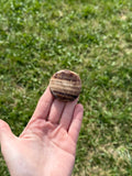 Large chocolate calcite round flats (UV reactive)