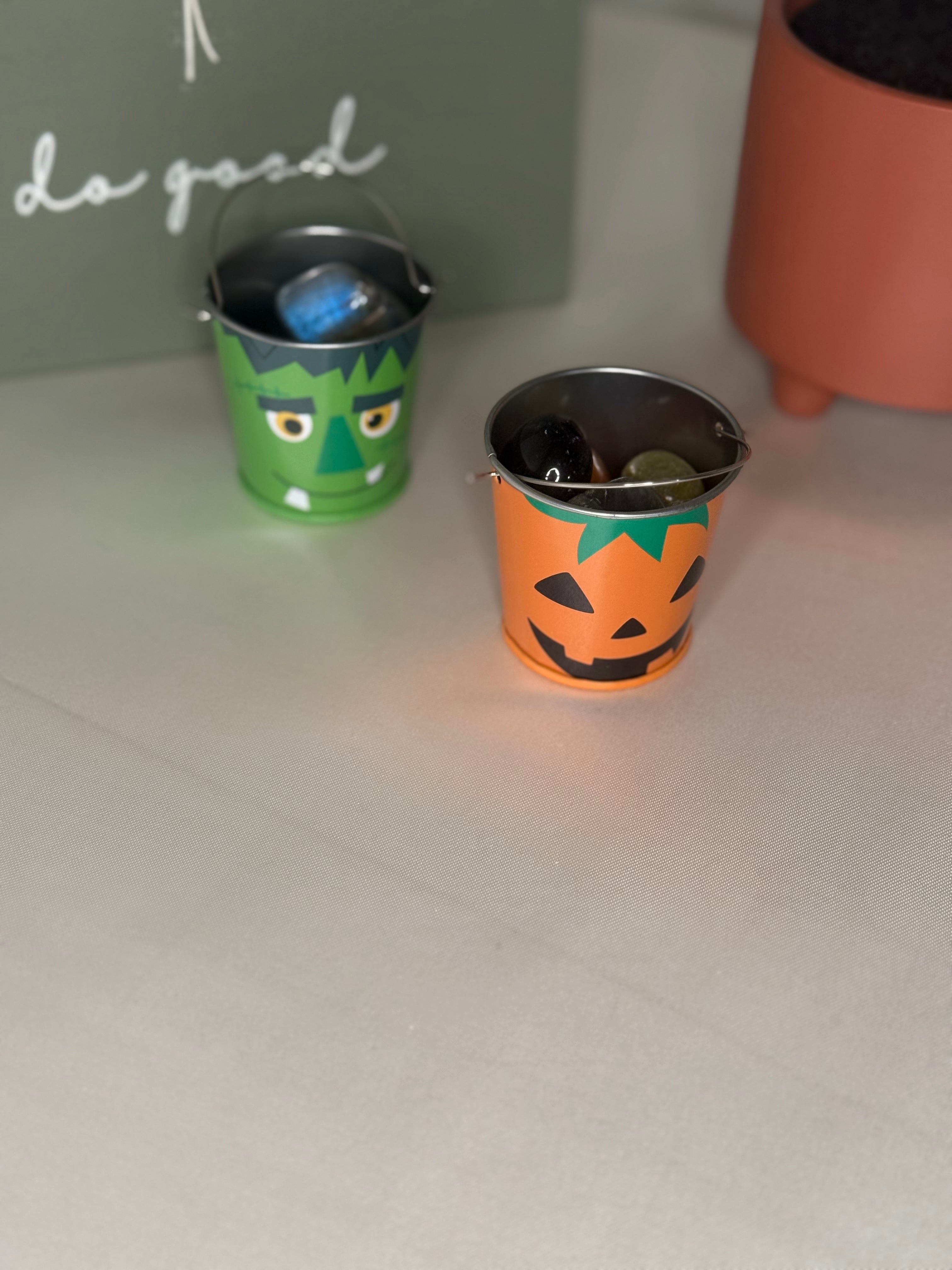 Mini mystery halloween buckets