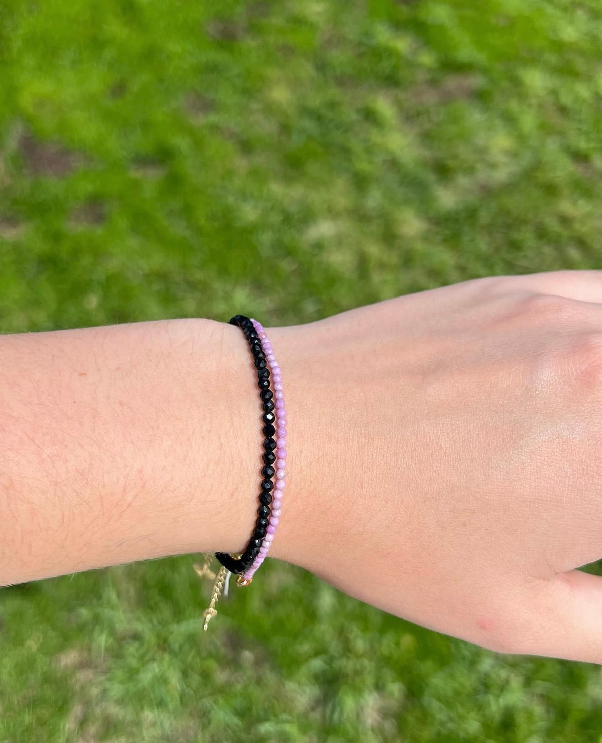 Faceted crystal bracelets