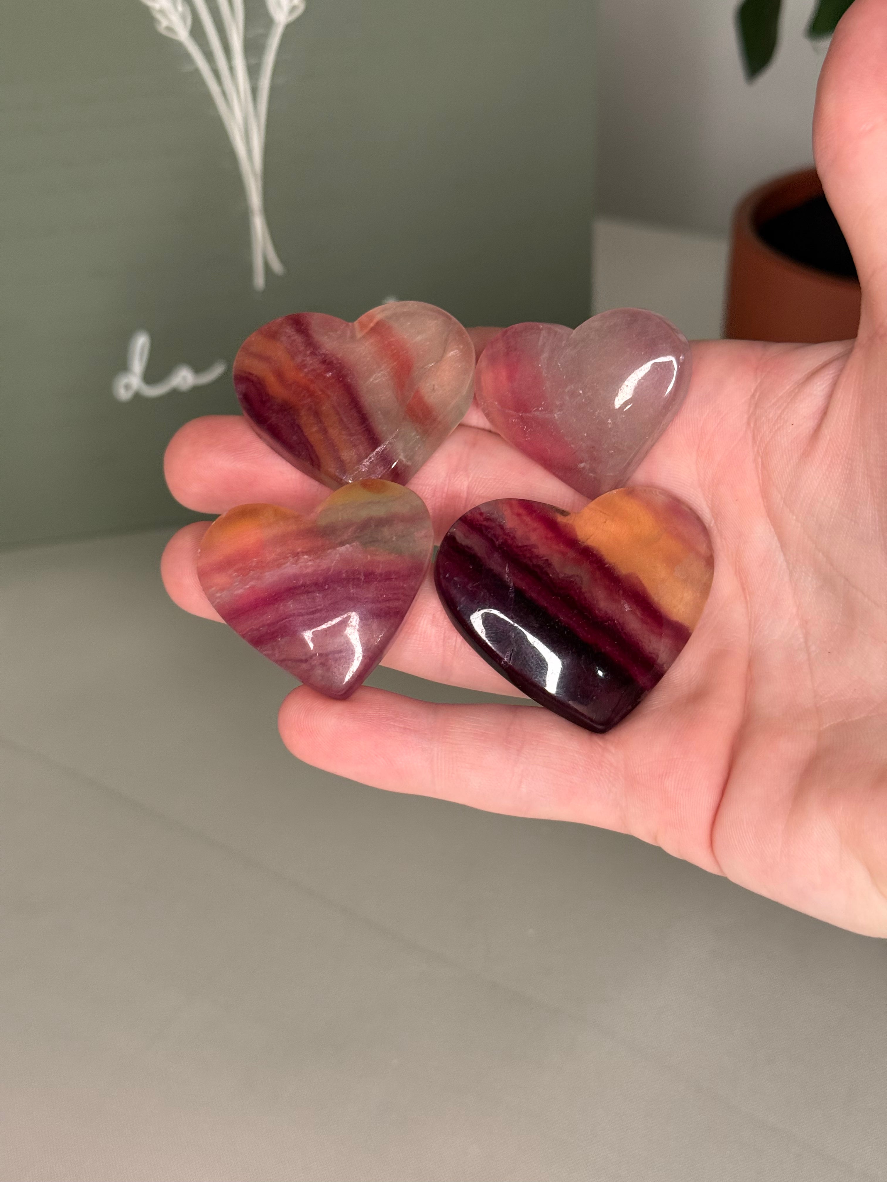 Fluorite hearts