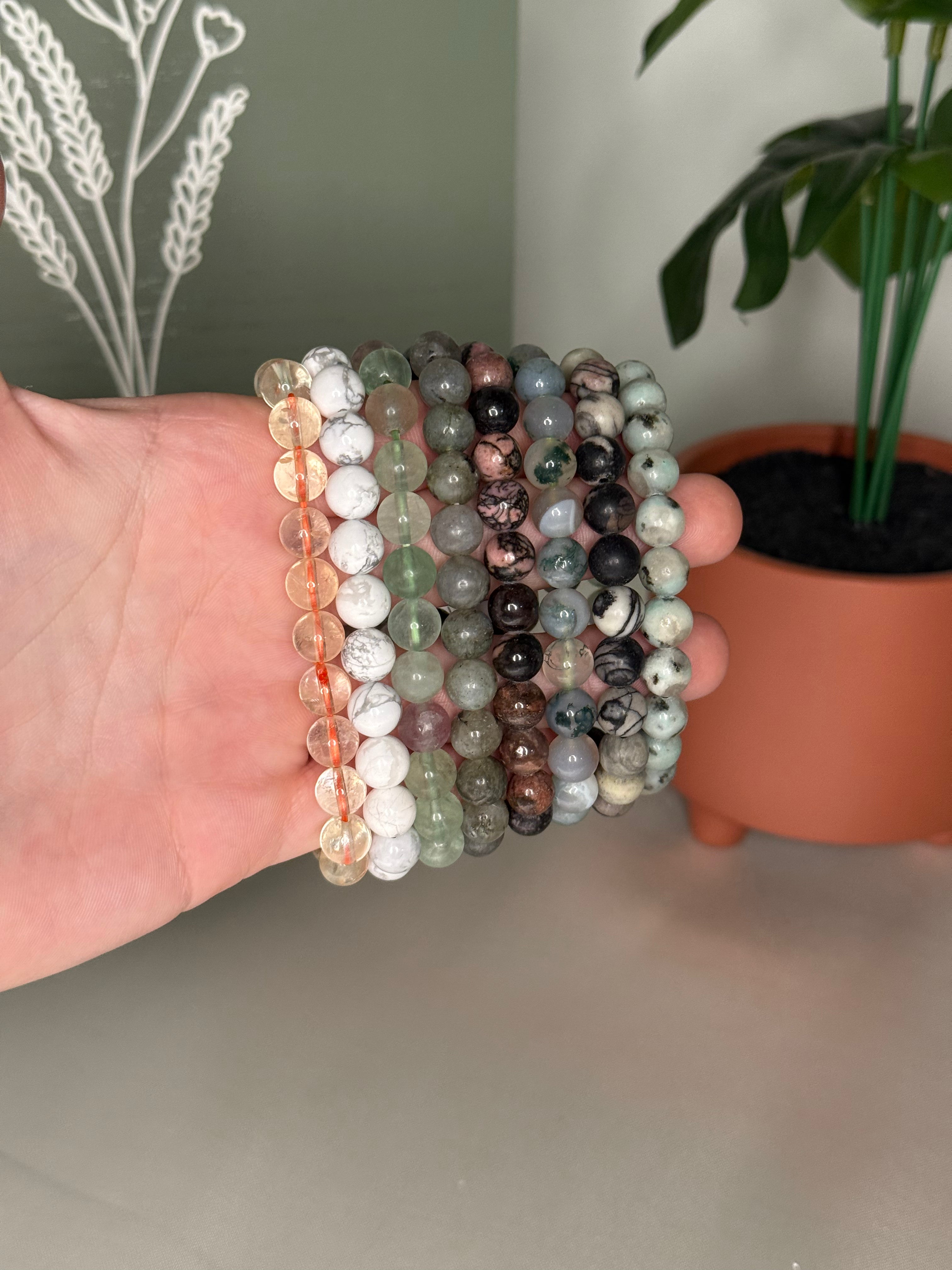 8mm crystal bracelets