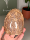 Peach moonstone with sunstone freeform