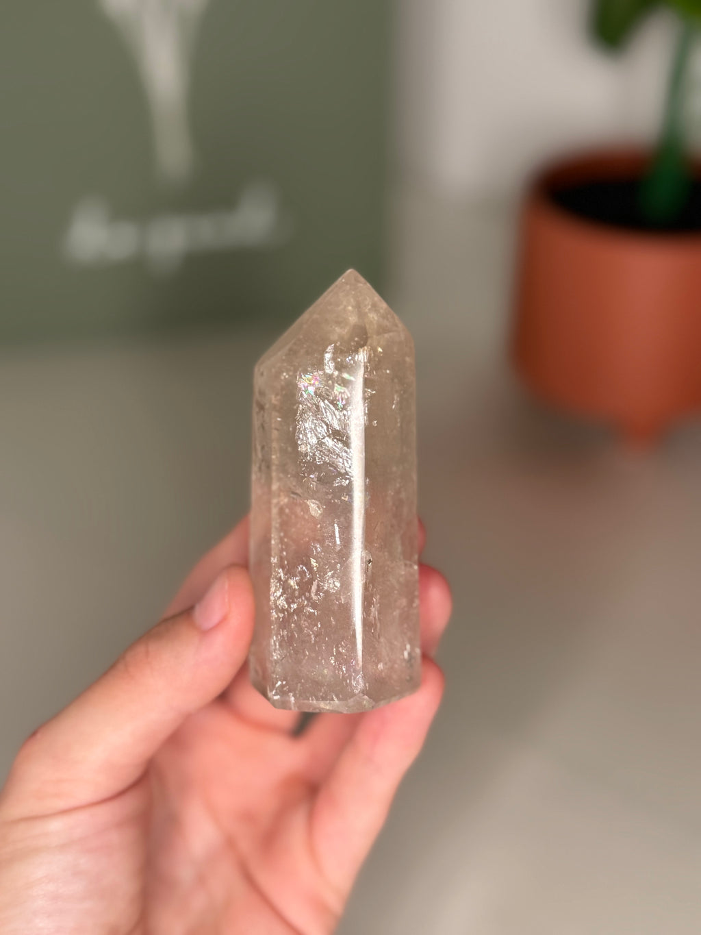Smoky quartz tower