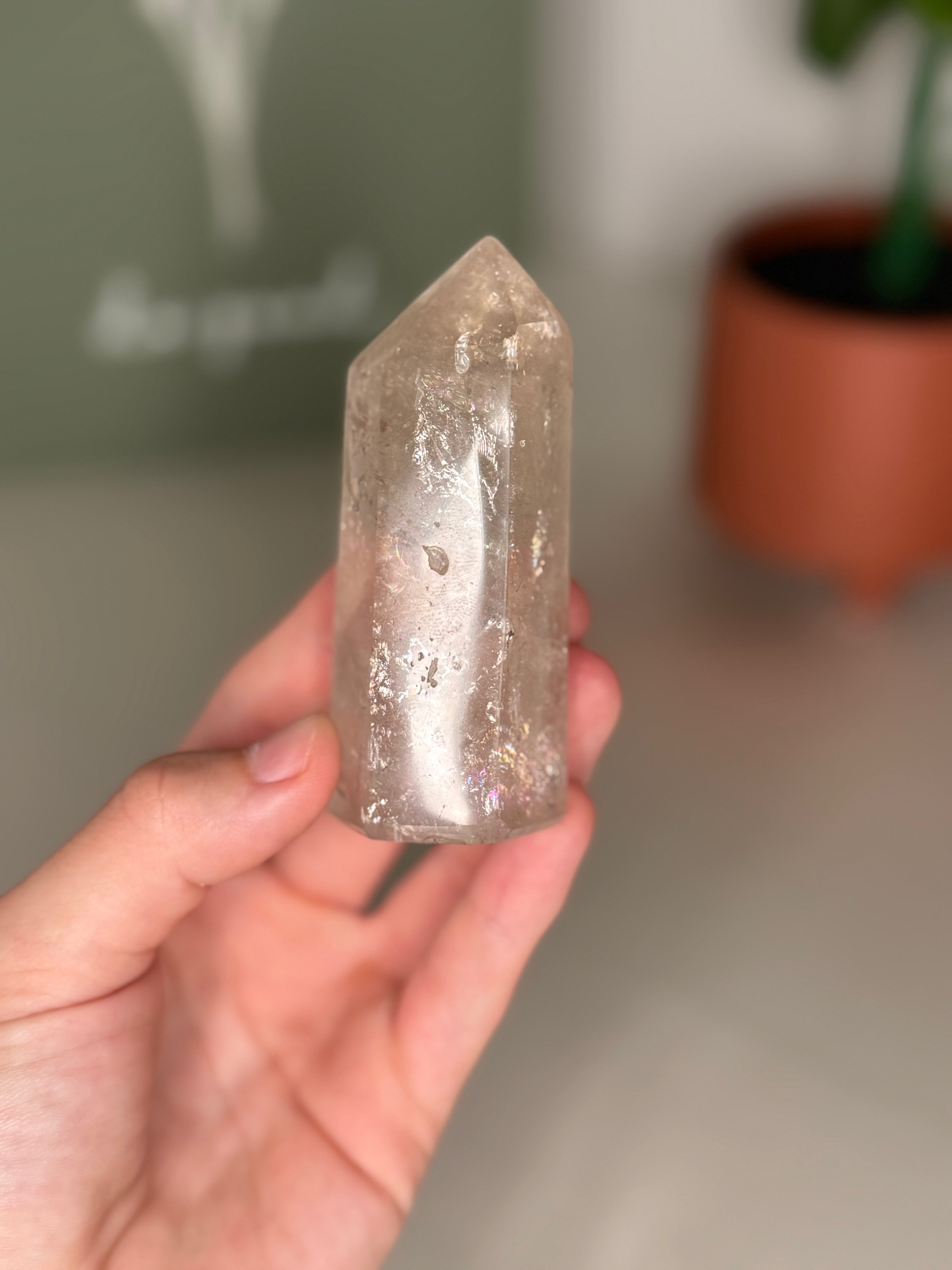 Smoky quartz tower