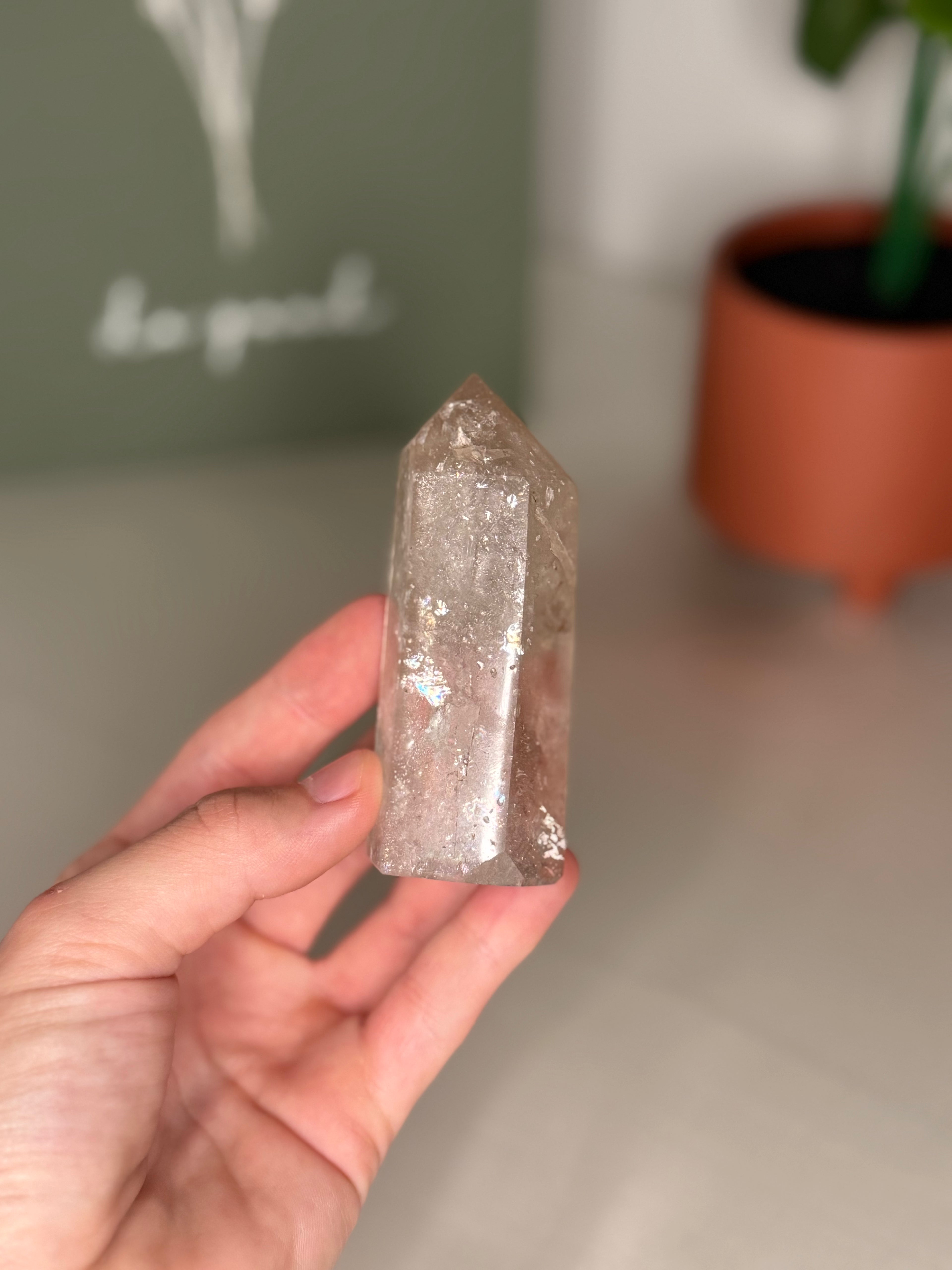 Smoky quartz tower