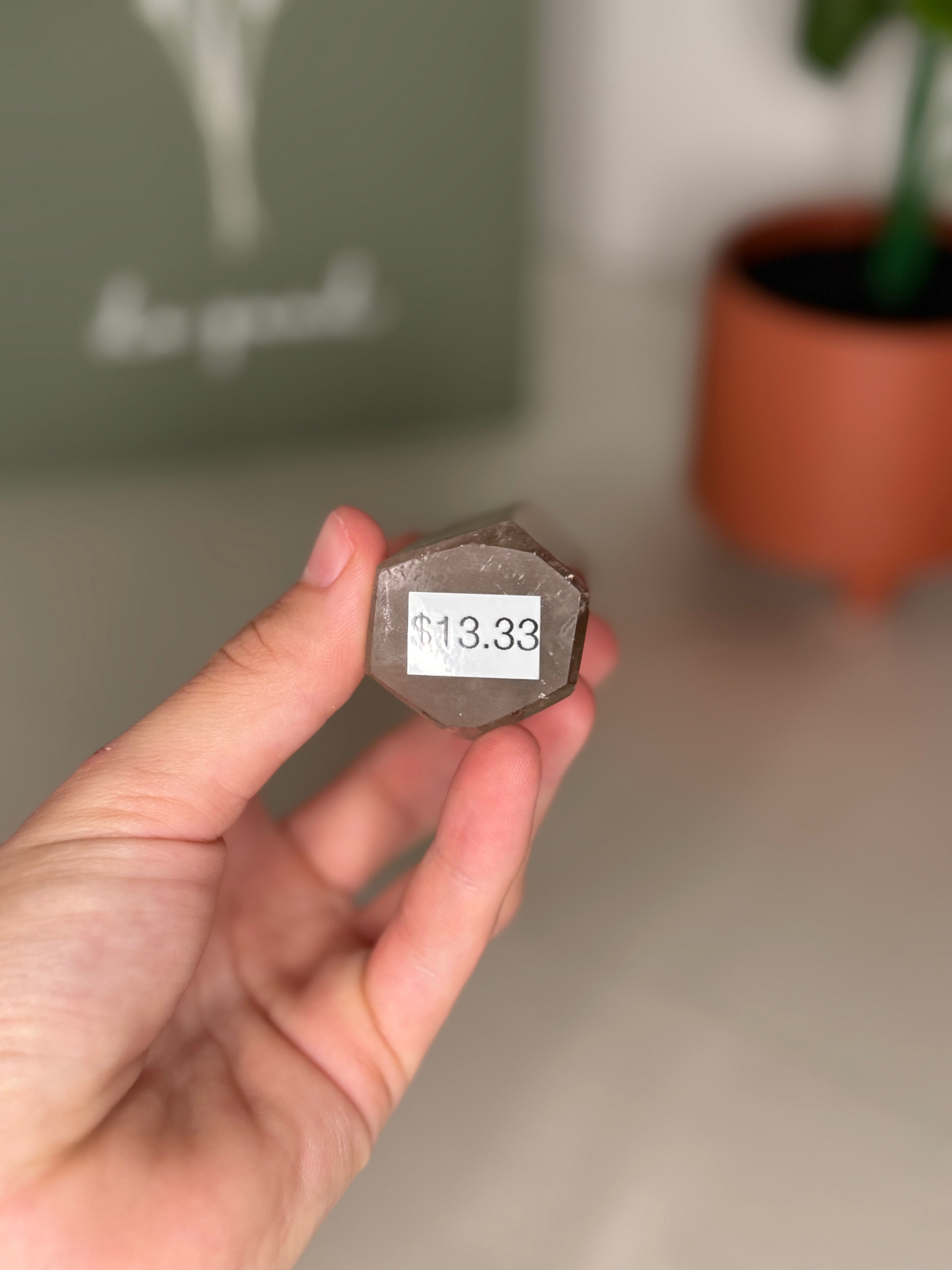 Smoky quartz tower