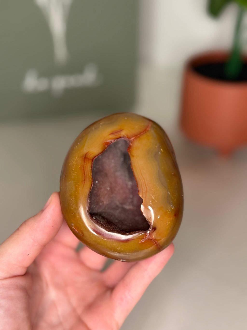 Druzy carnelian
