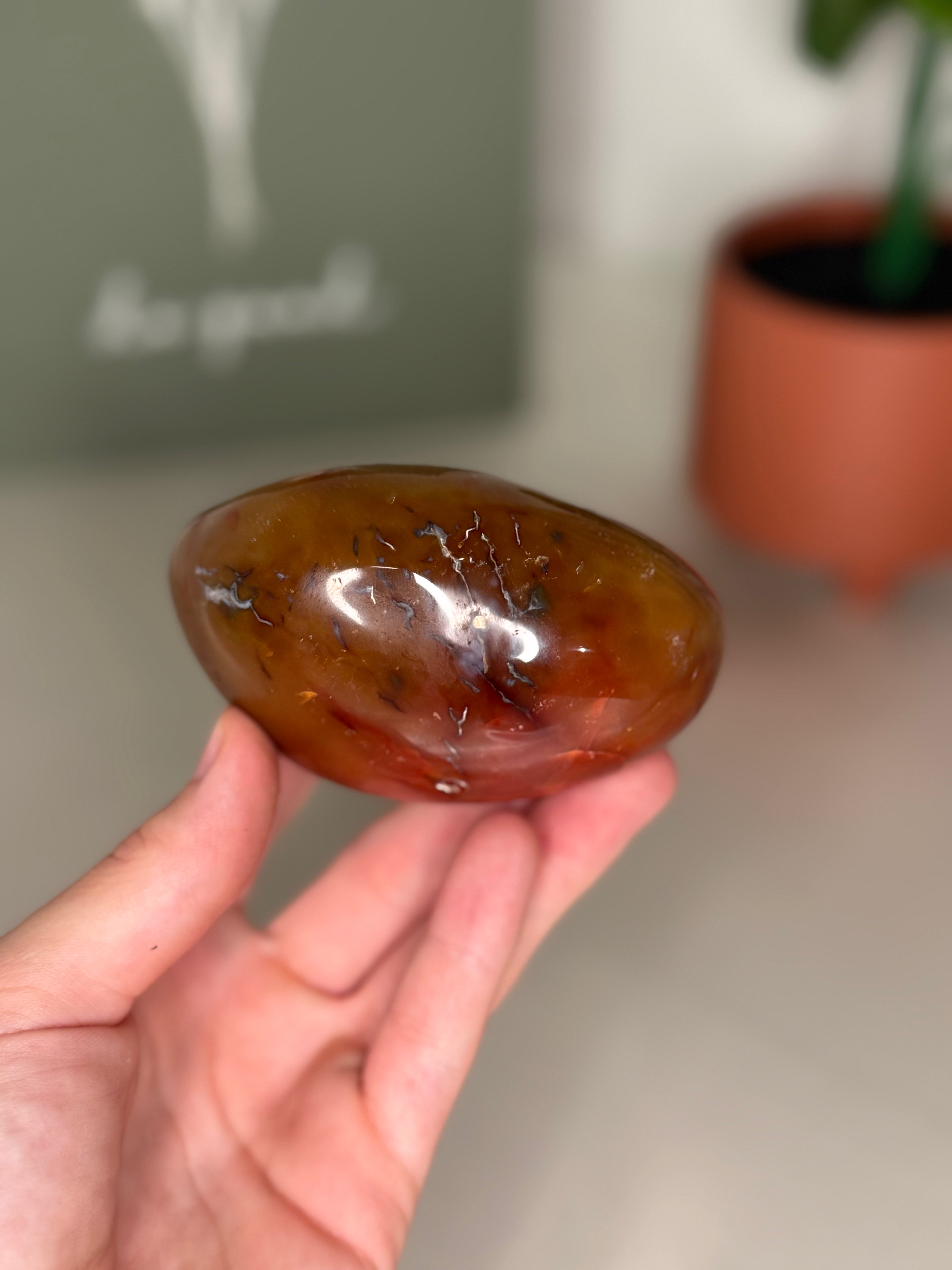 Druzy carnelian
