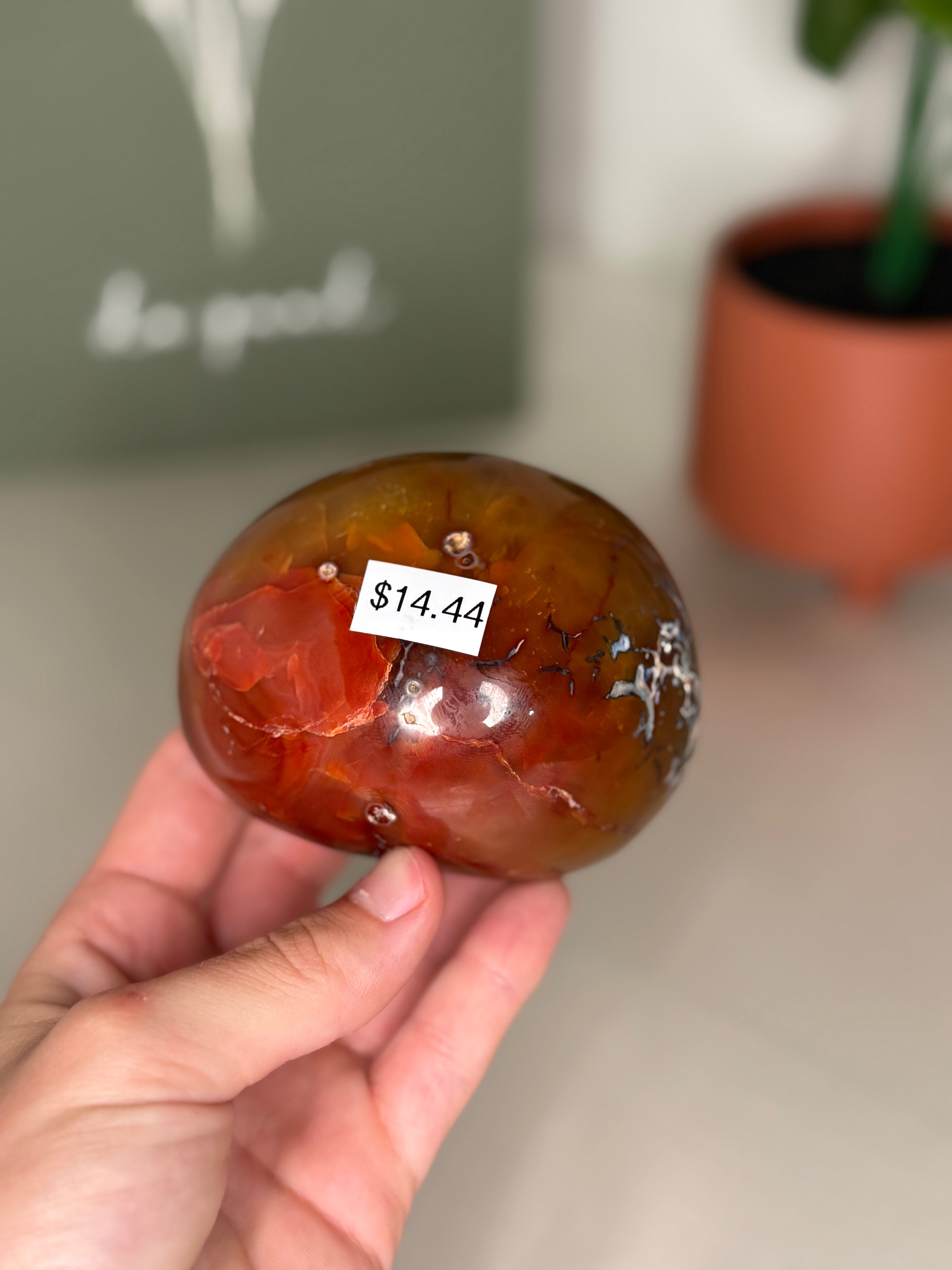 Druzy carnelian