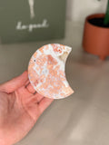 Cotton candy agate moon