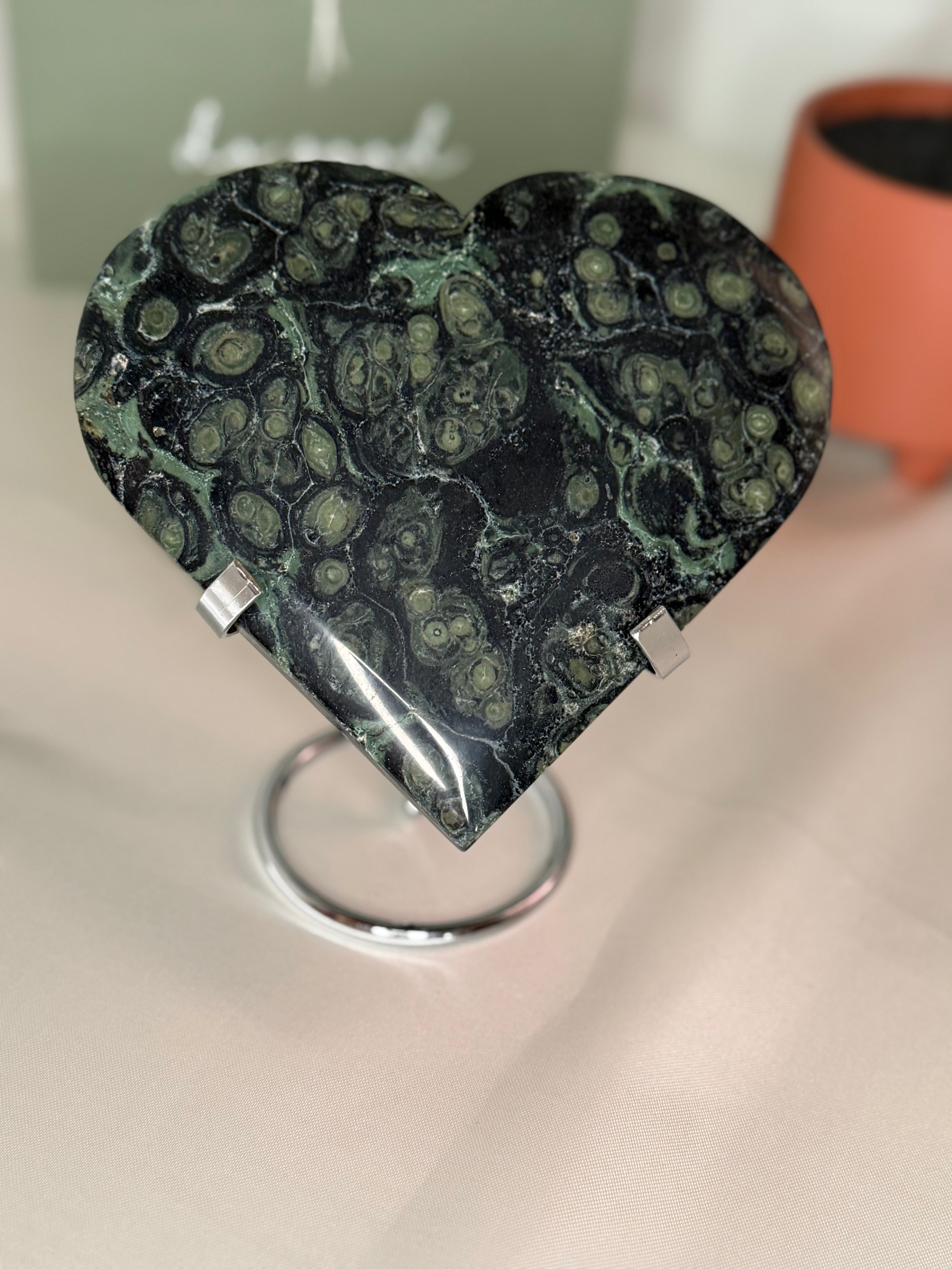 Kambaba jasper heart
