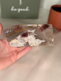Pink tourmaline slab