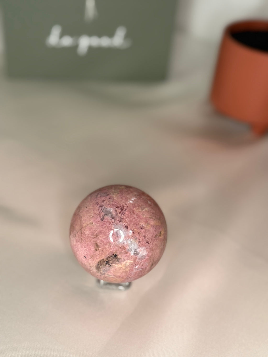 Rhodonite sphere