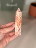 Red vein jasper tower