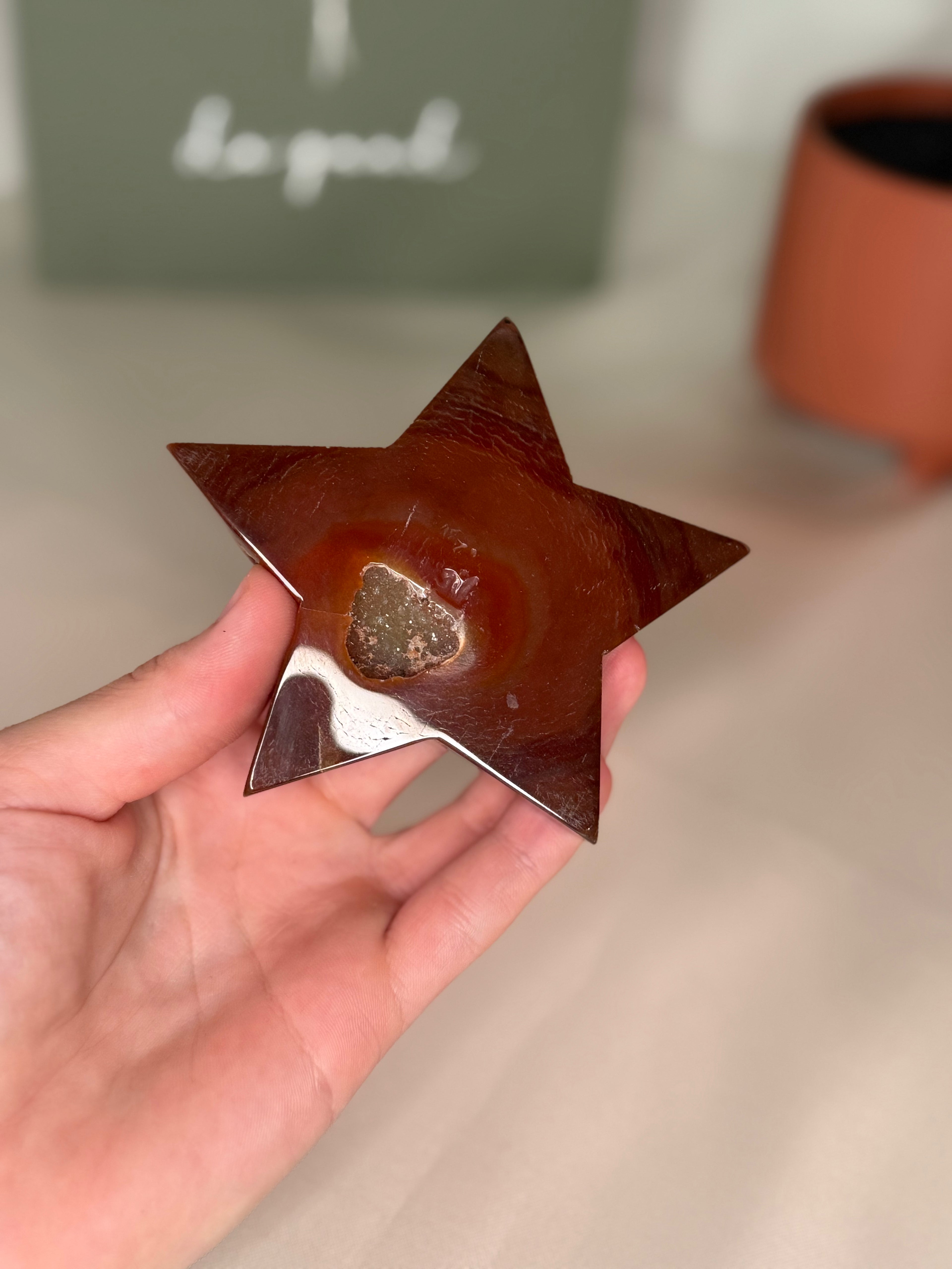 Agate druzy star