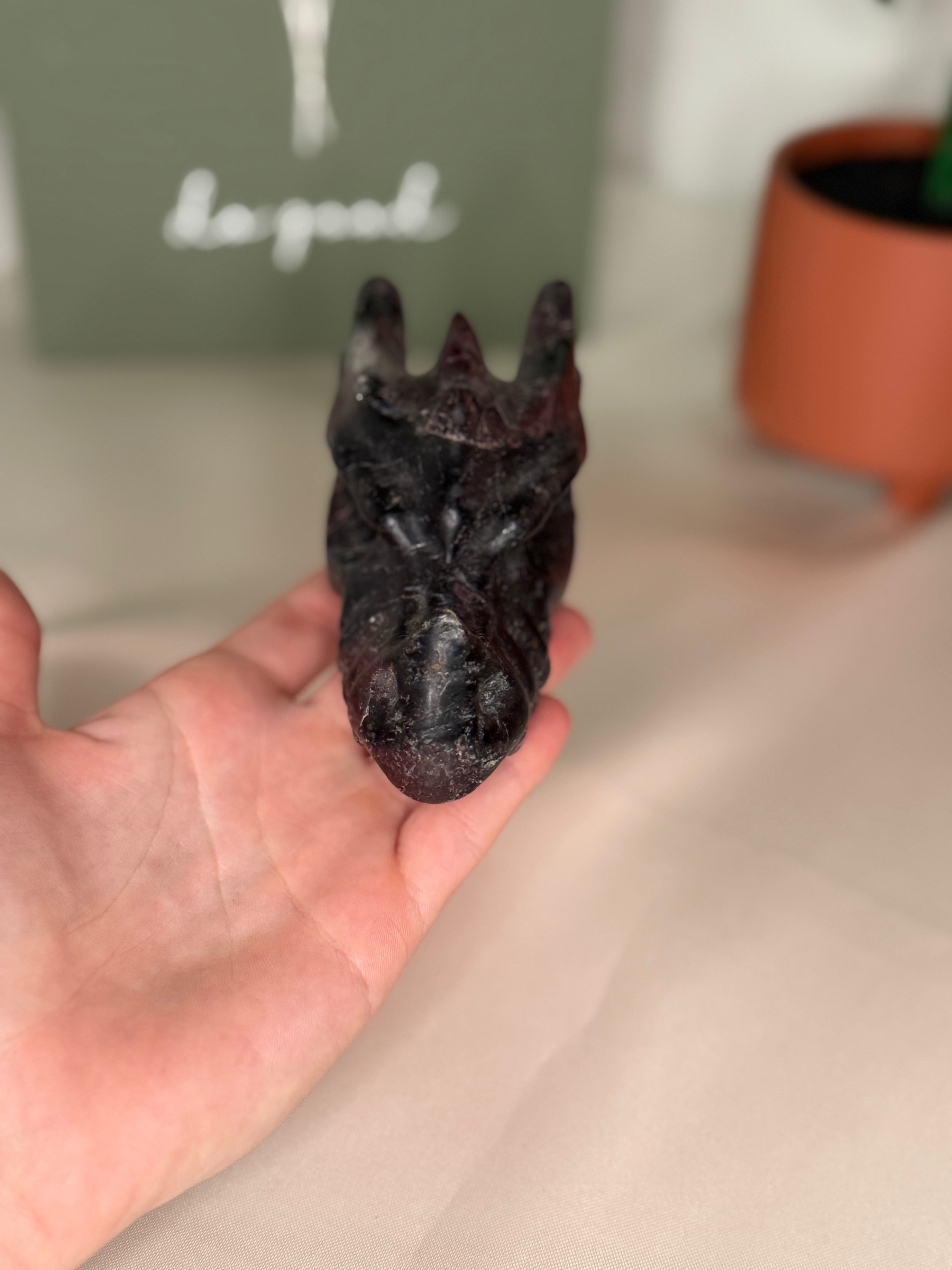 Garnet dragon head