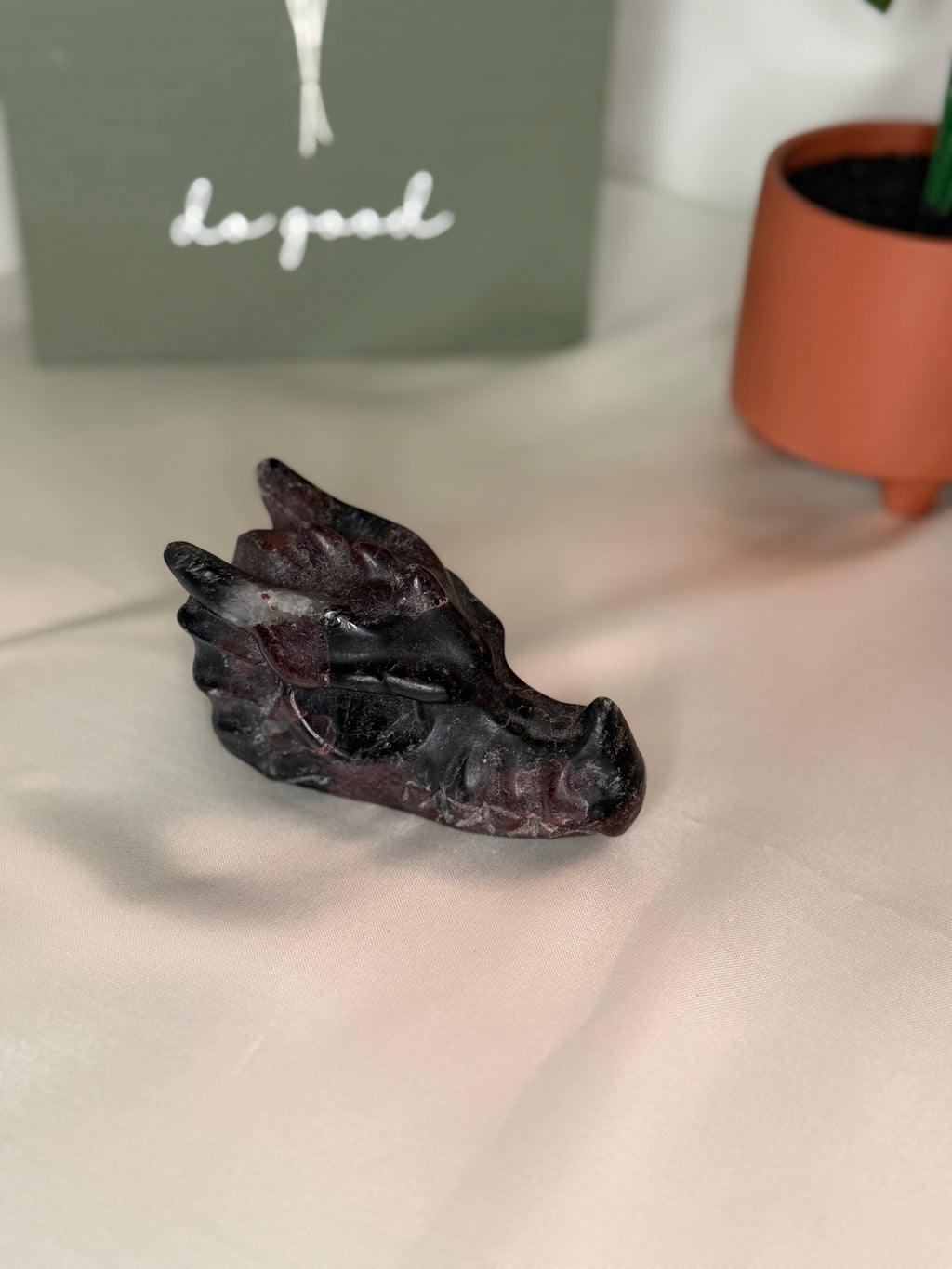 Garnet dragon head