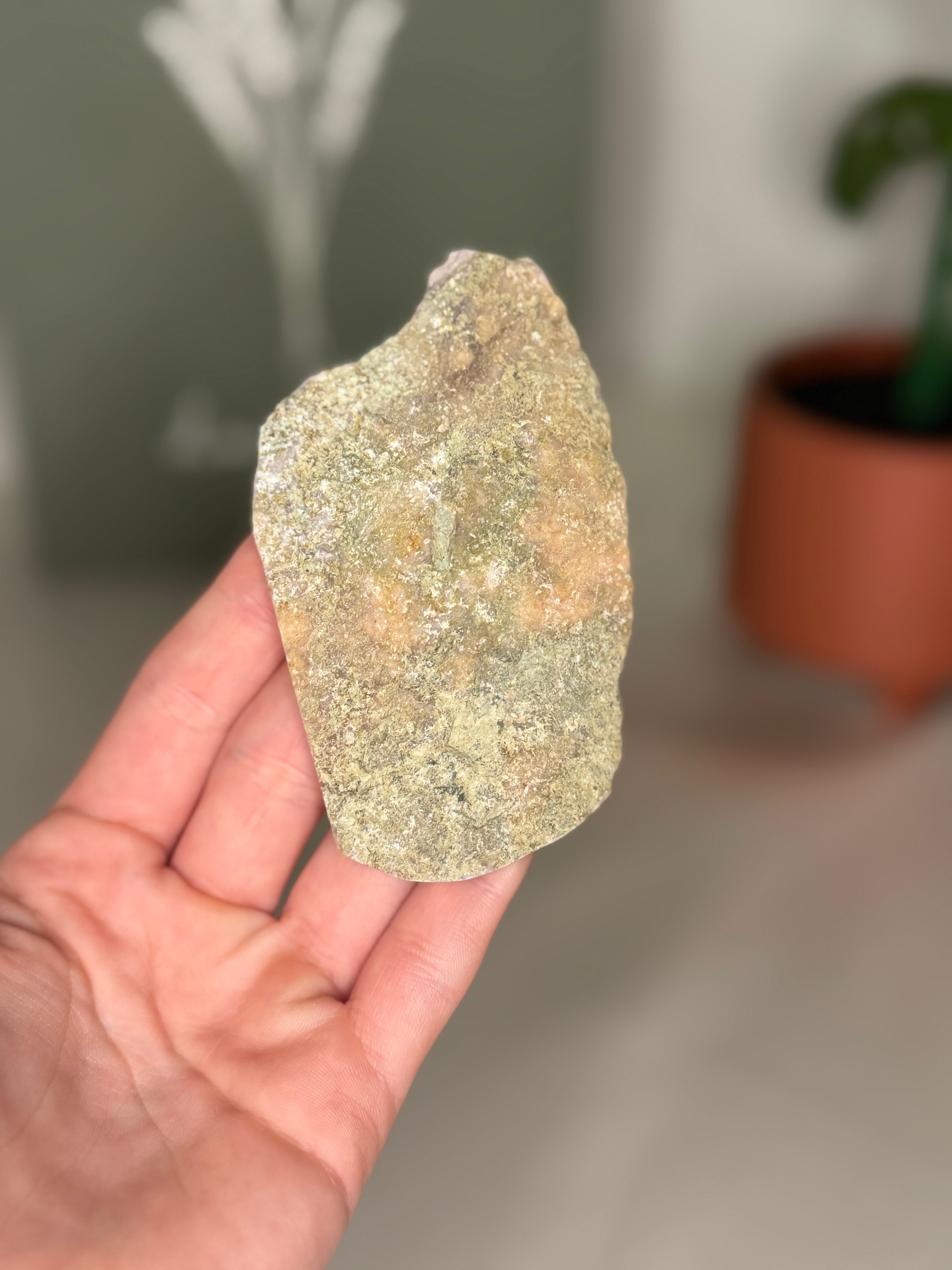 Flower agate slabs