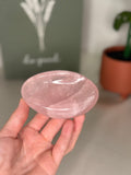 Rose quartz dish