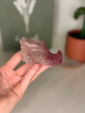Strawberry quartz dragon head