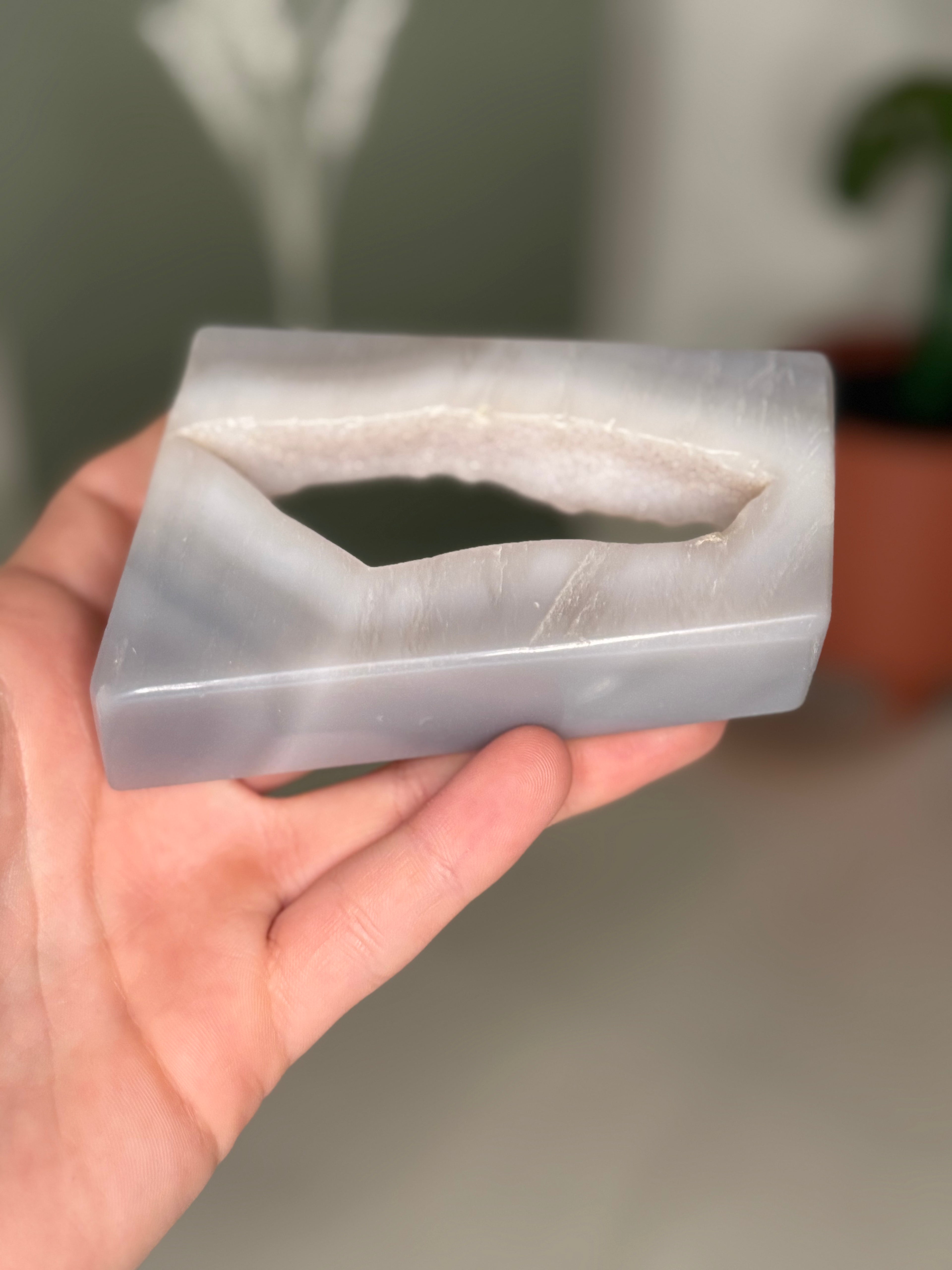 Druzy agate freeform