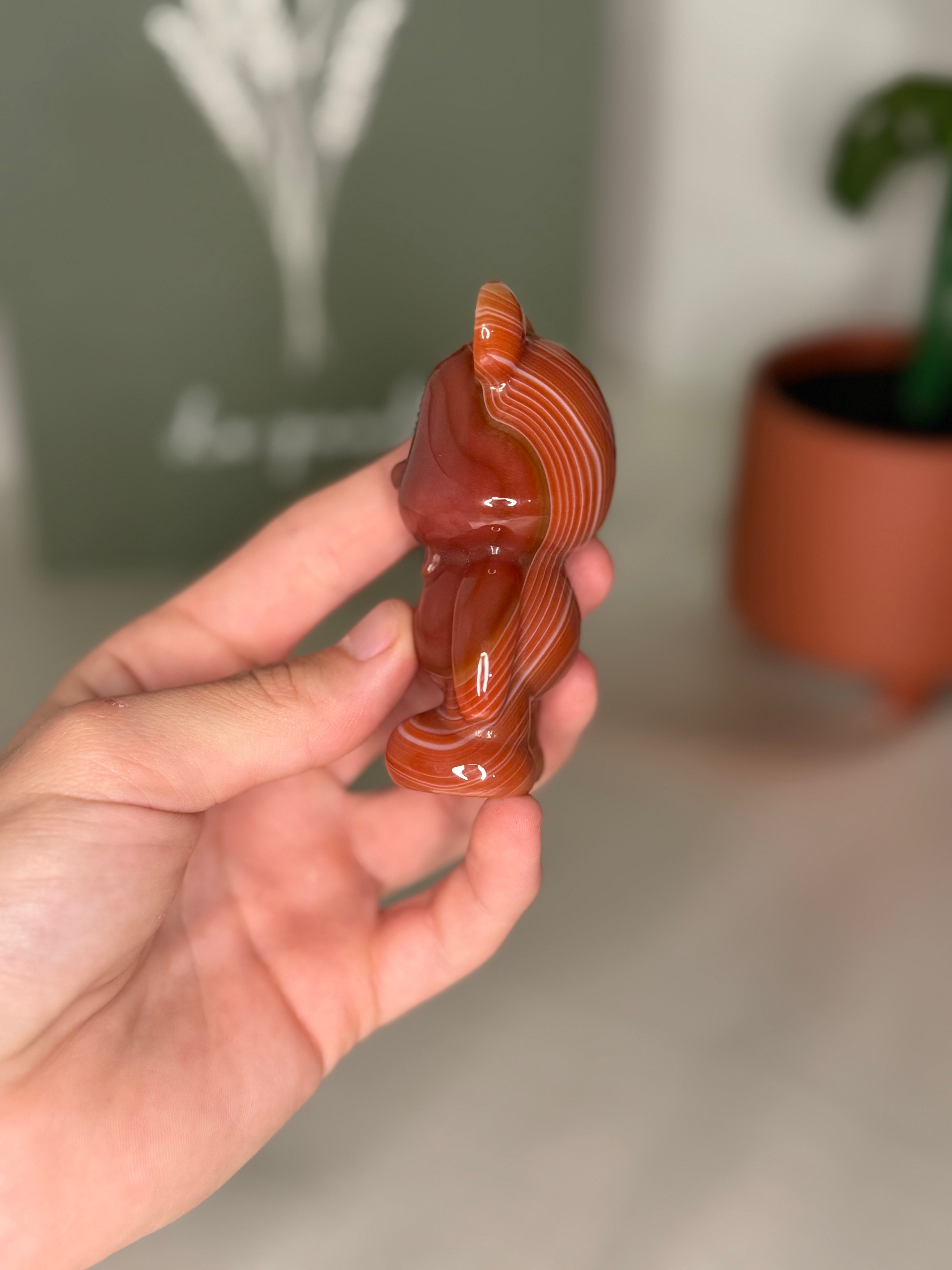 Carnelian brick bear