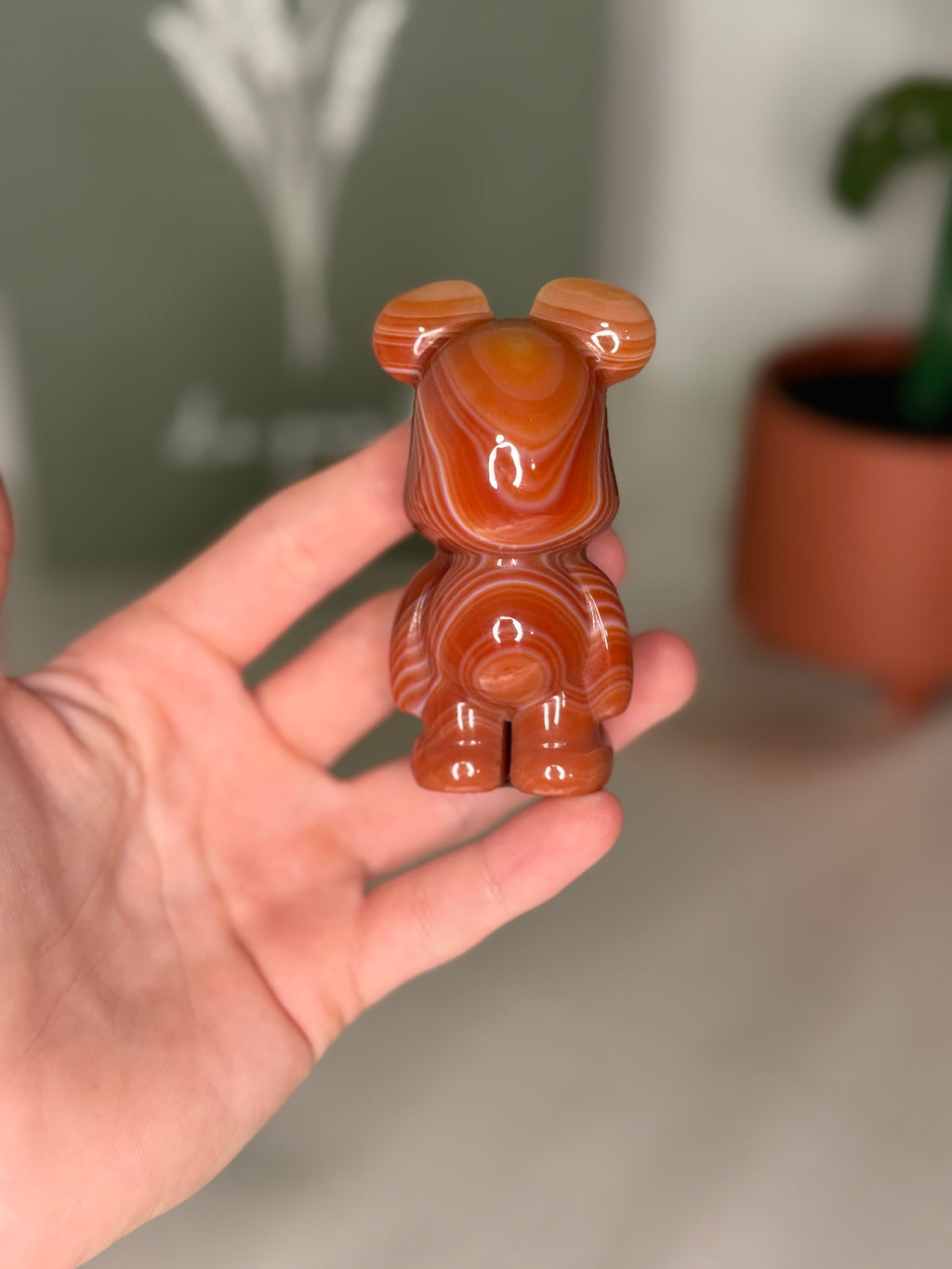 Carnelian brick bear