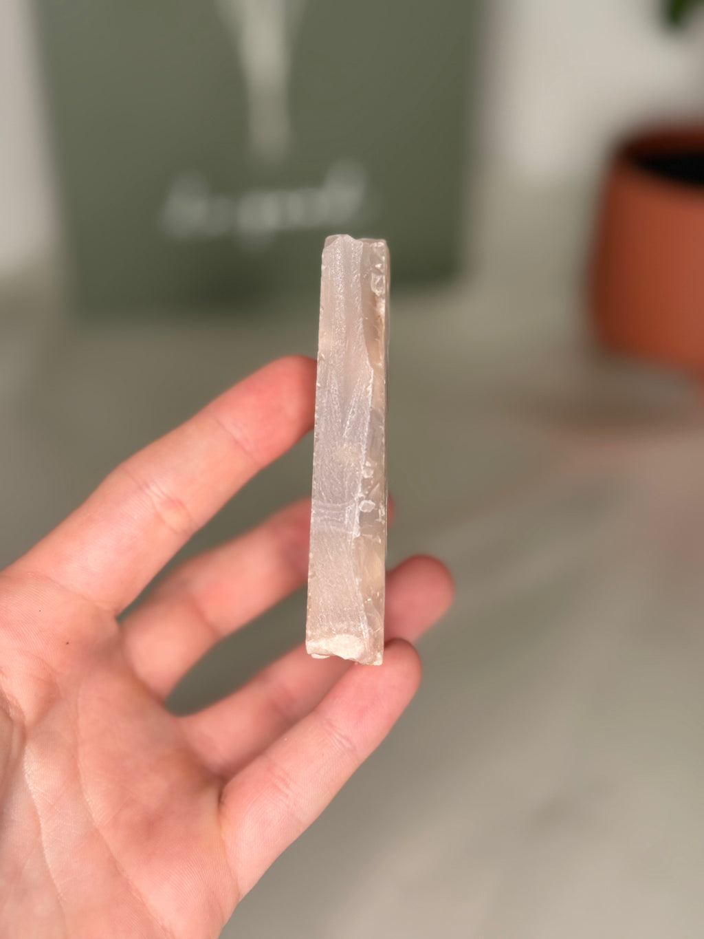 Unpolished flower agate slabs