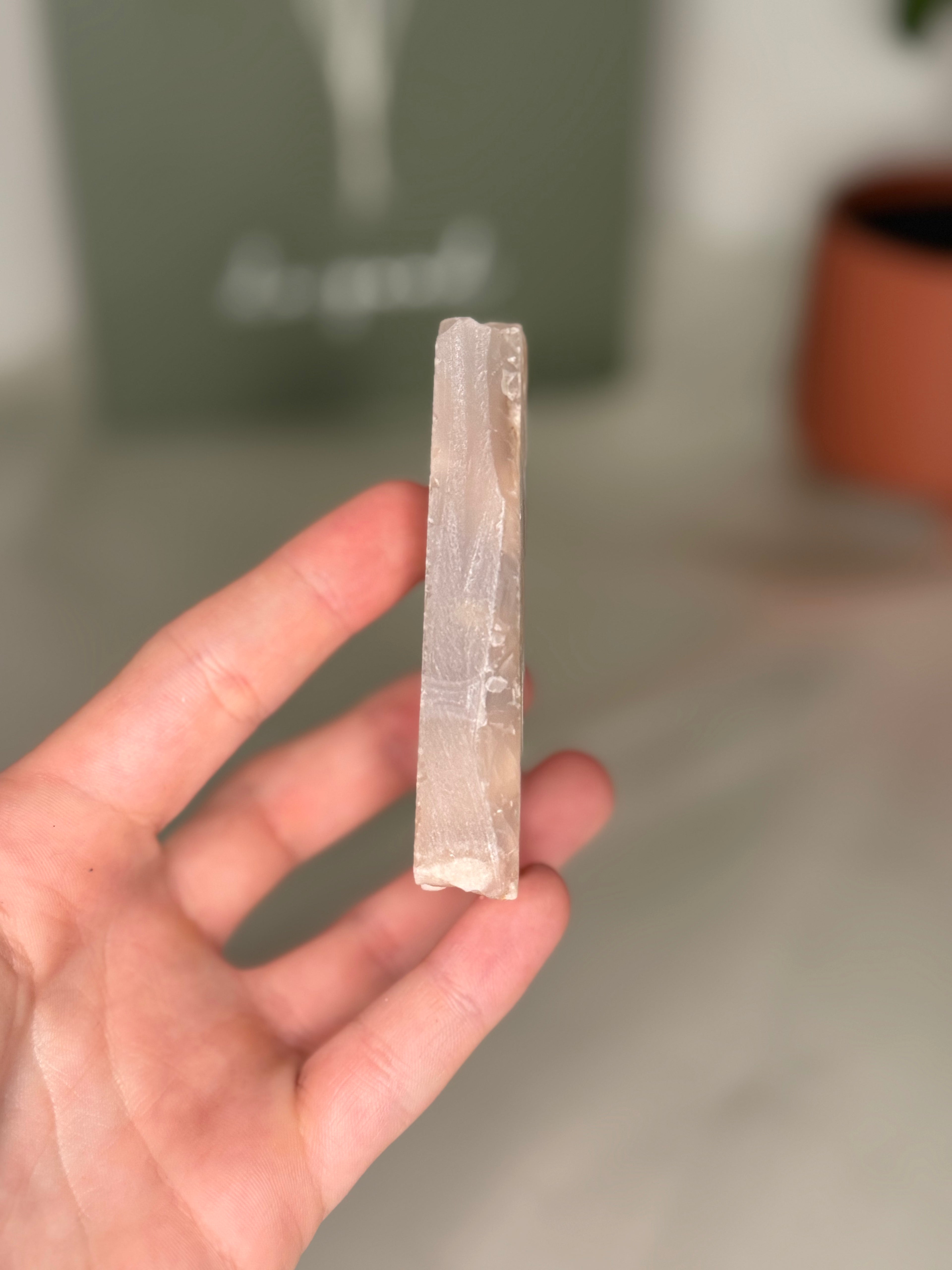 Unpolished flower agate slabs