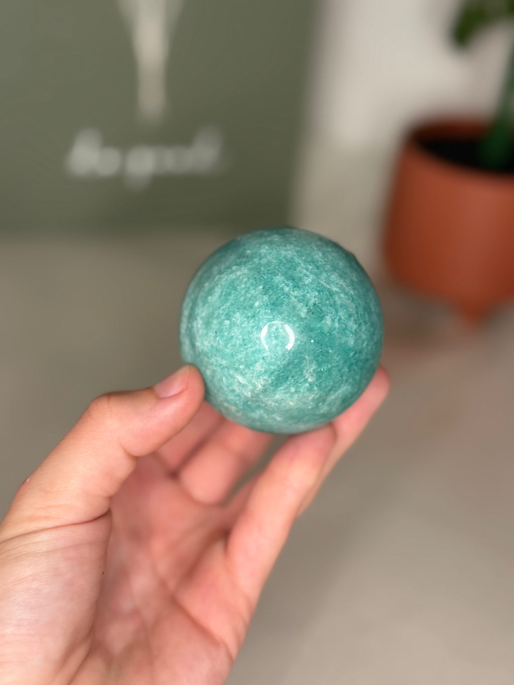 Amazonite sphere