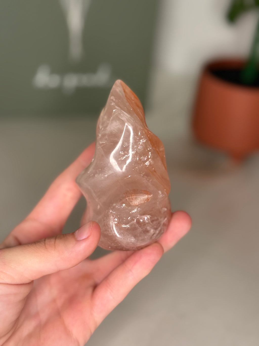 Fire quartz flame