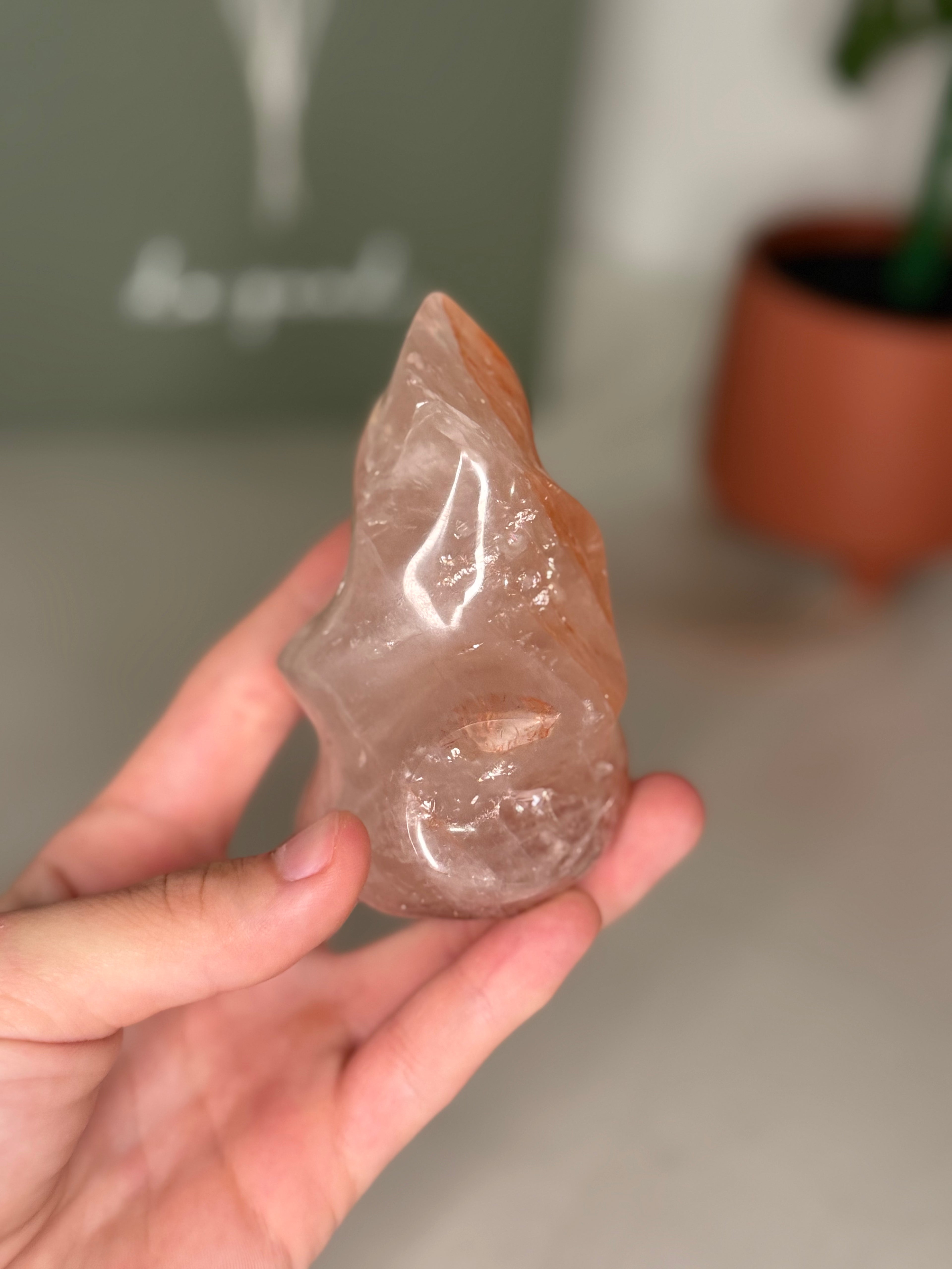 Fire quartz flame