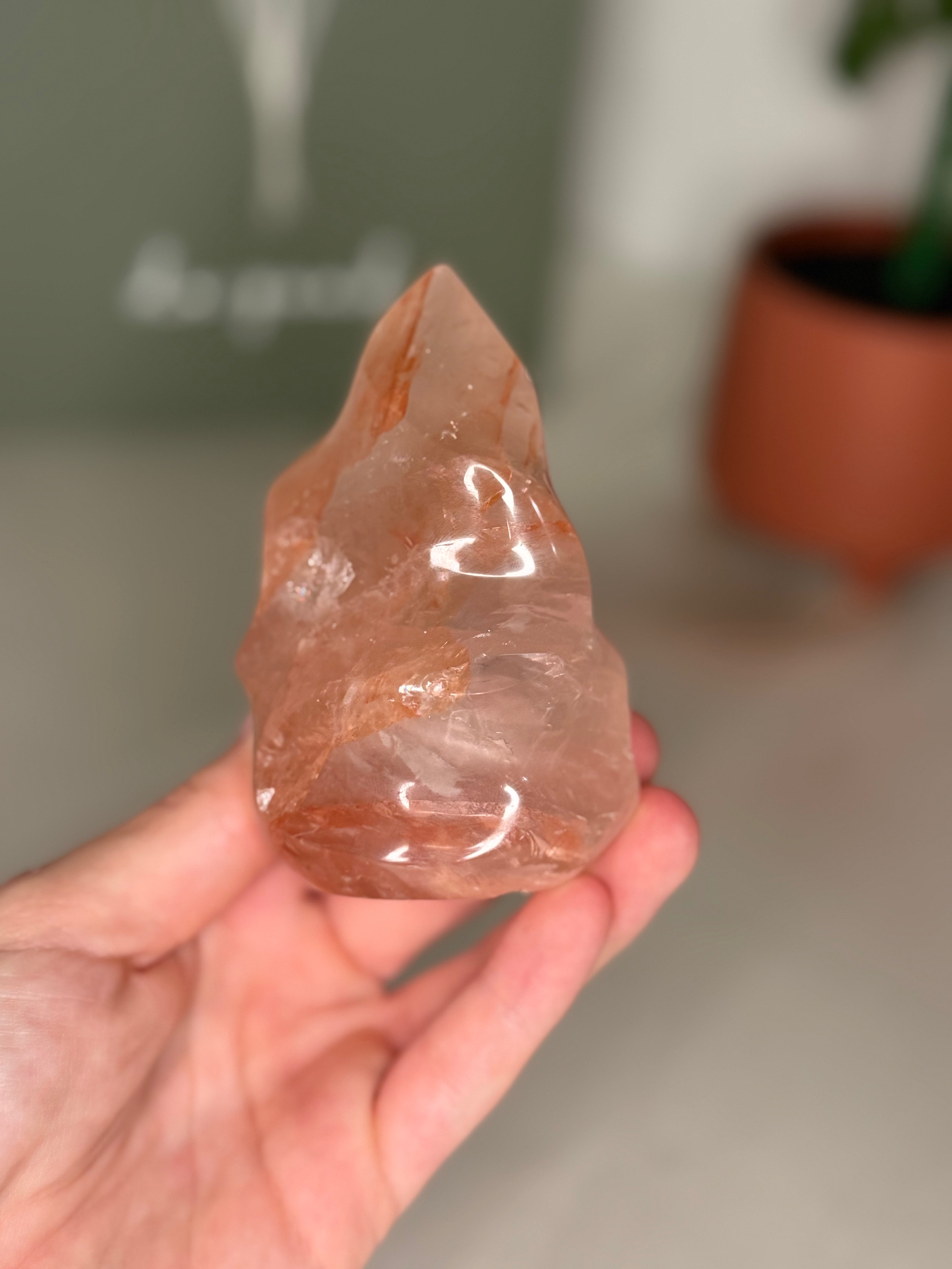 Fire quartz flame