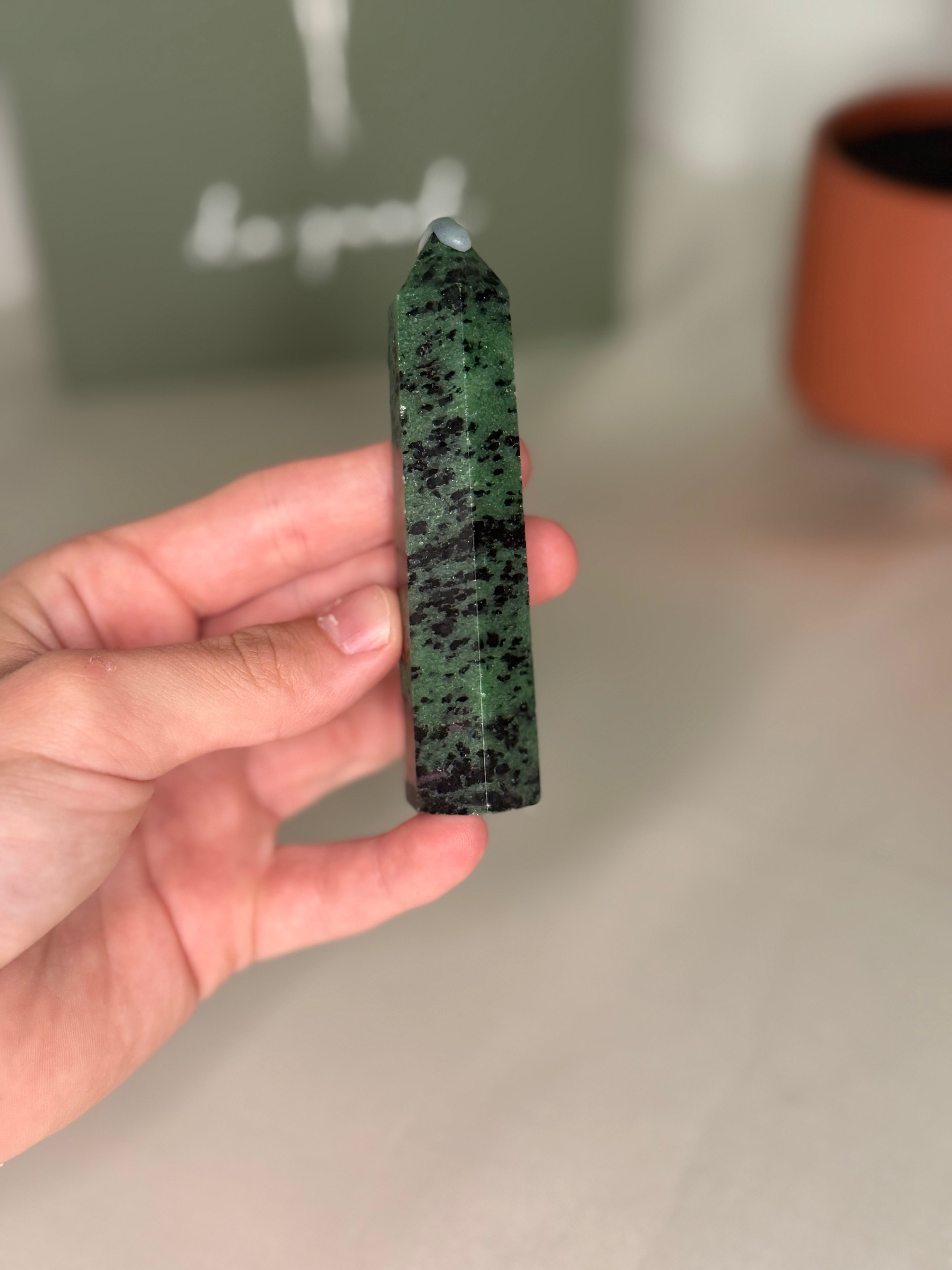 Ruby zoisite tower