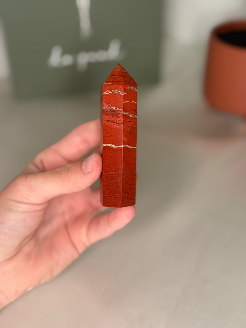 Red jasper tower
