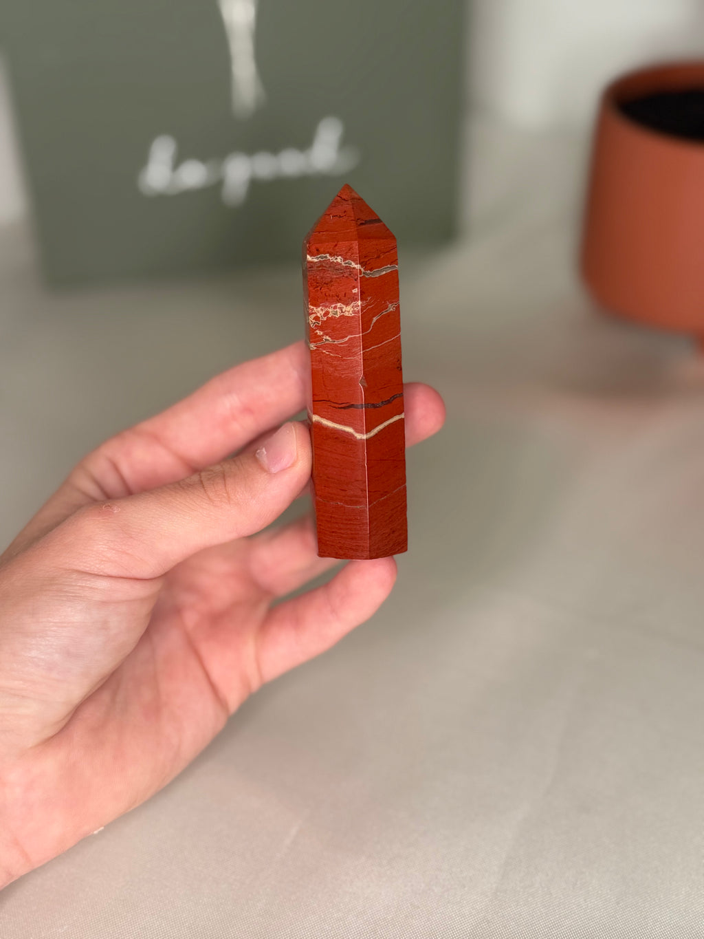 Red jasper tower