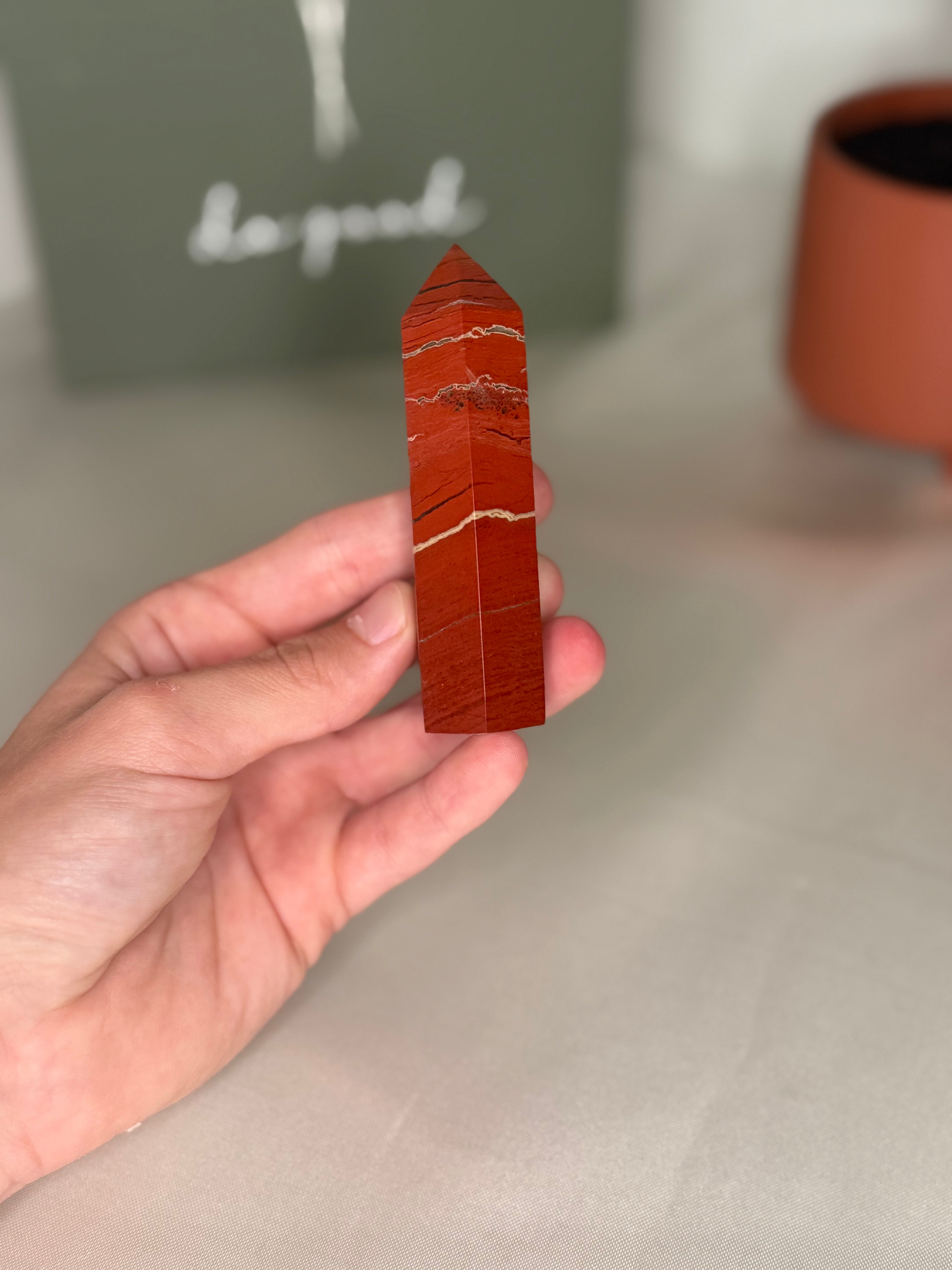 Red jasper tower
