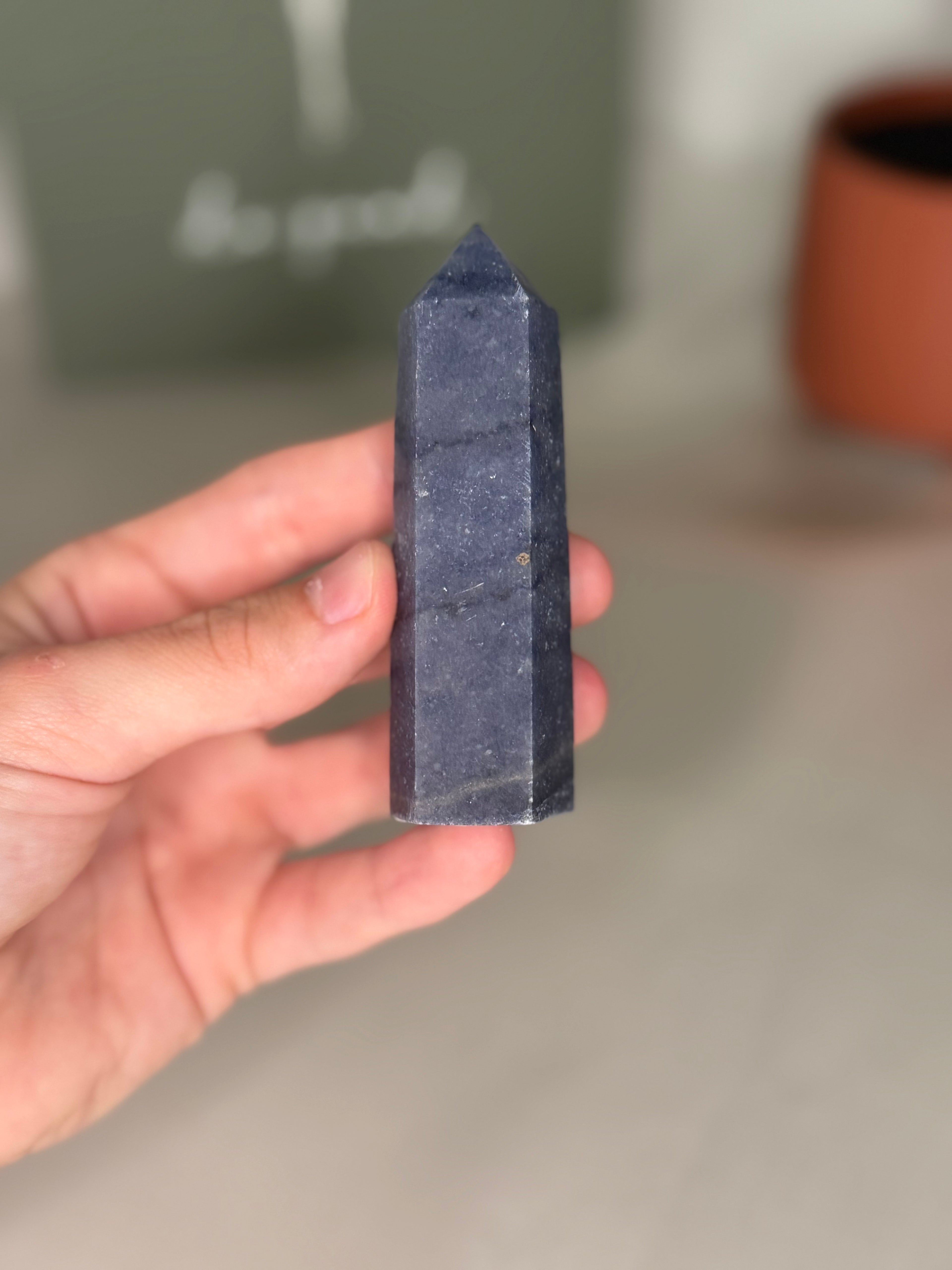 Blue aventurine towers