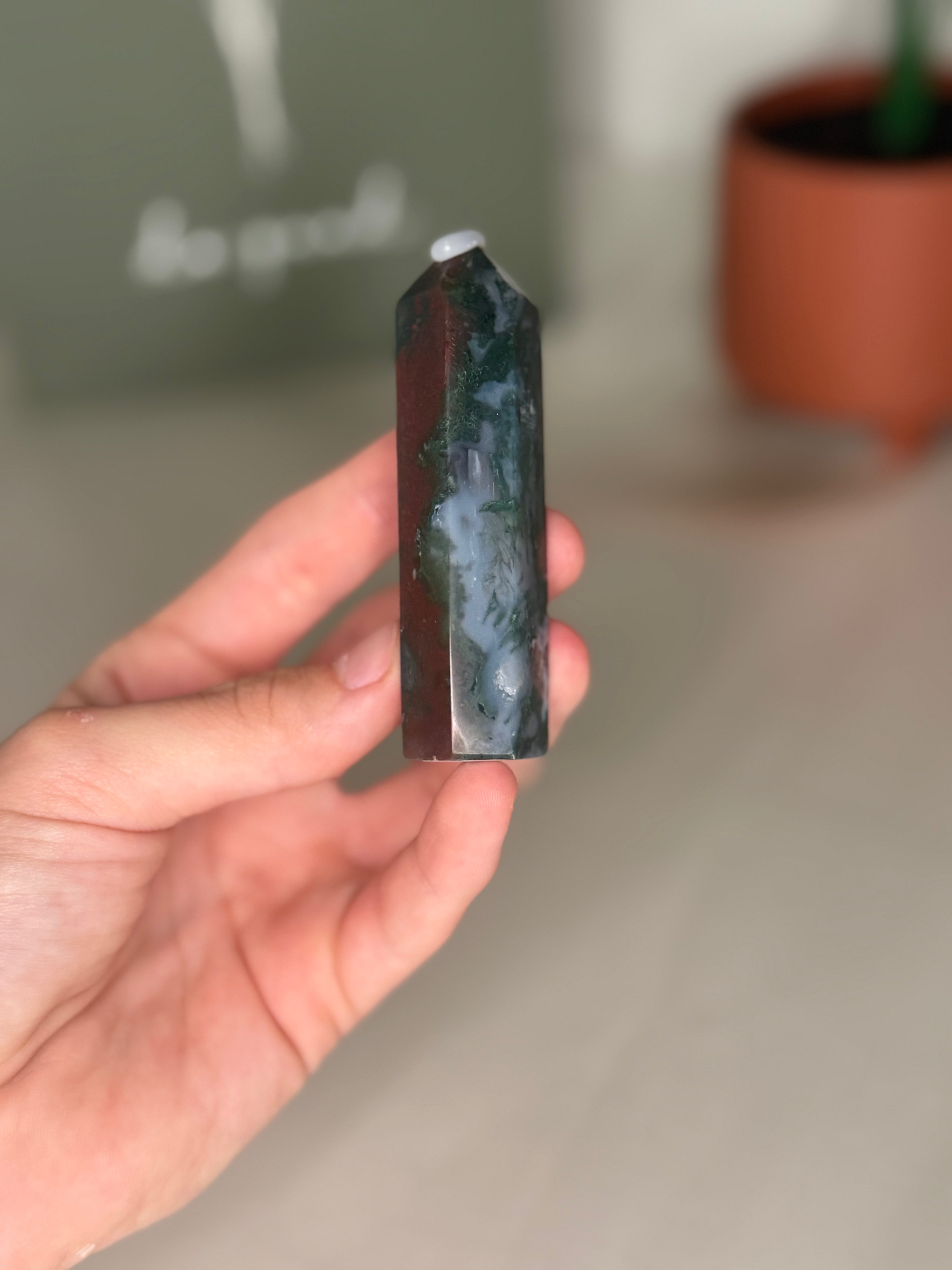 Moss agate towers