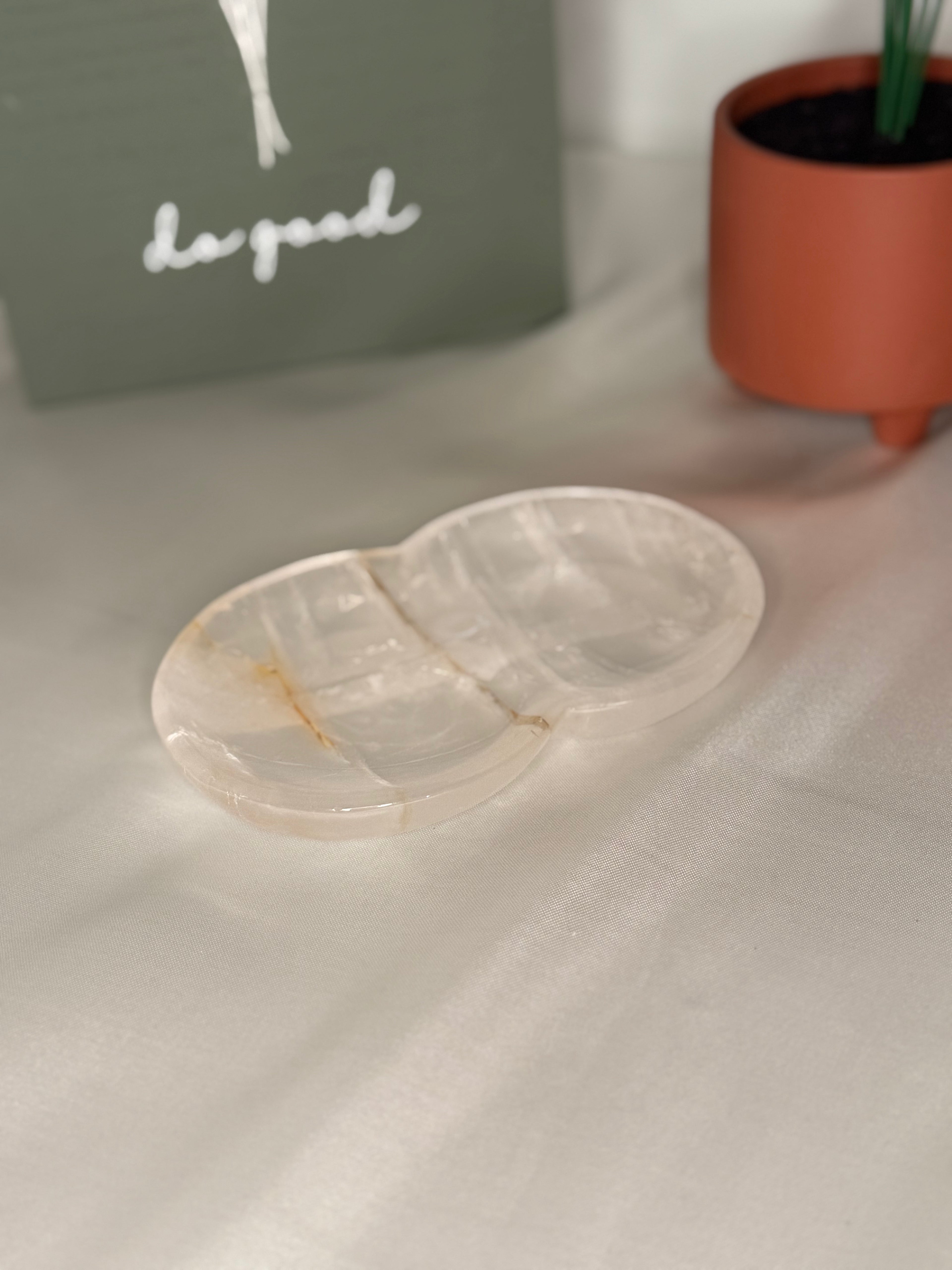 Clear quartz plate/bowl
